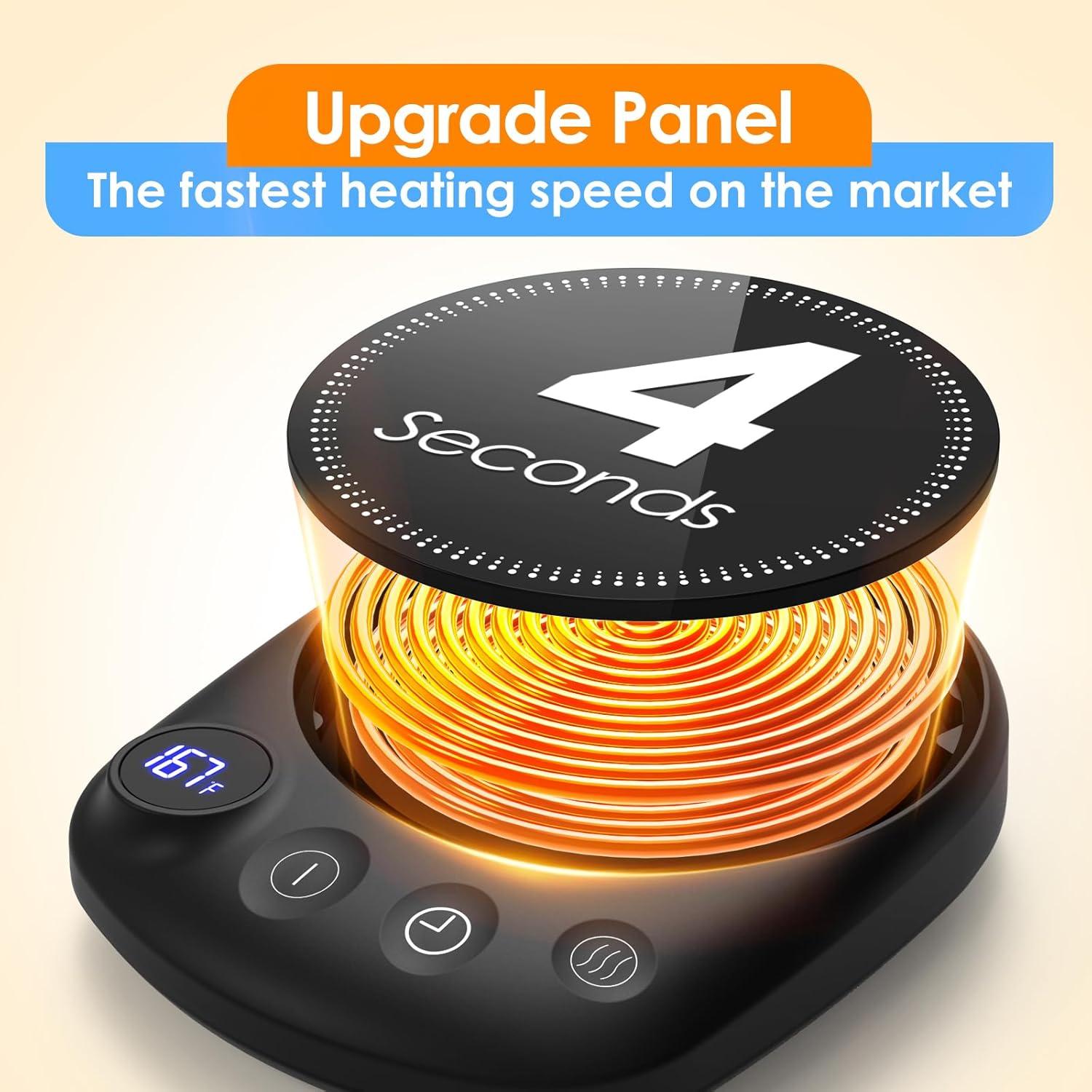 Calentador de Tazas Eléctrico KITCHEKSHOP Negro 50W