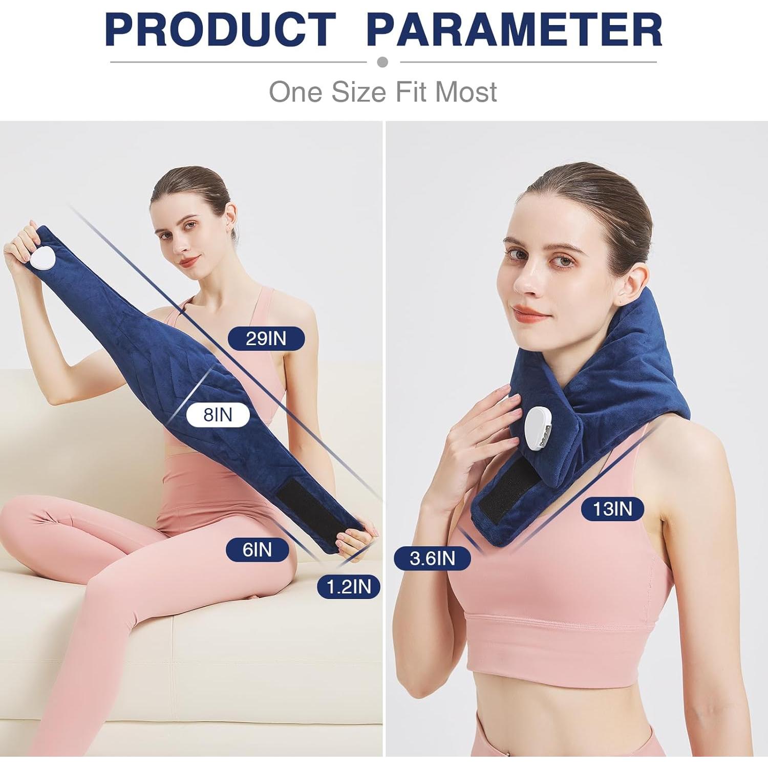 Almohadilla Calentadora AOKESTE para Cuello 76x20cm 30-70°C