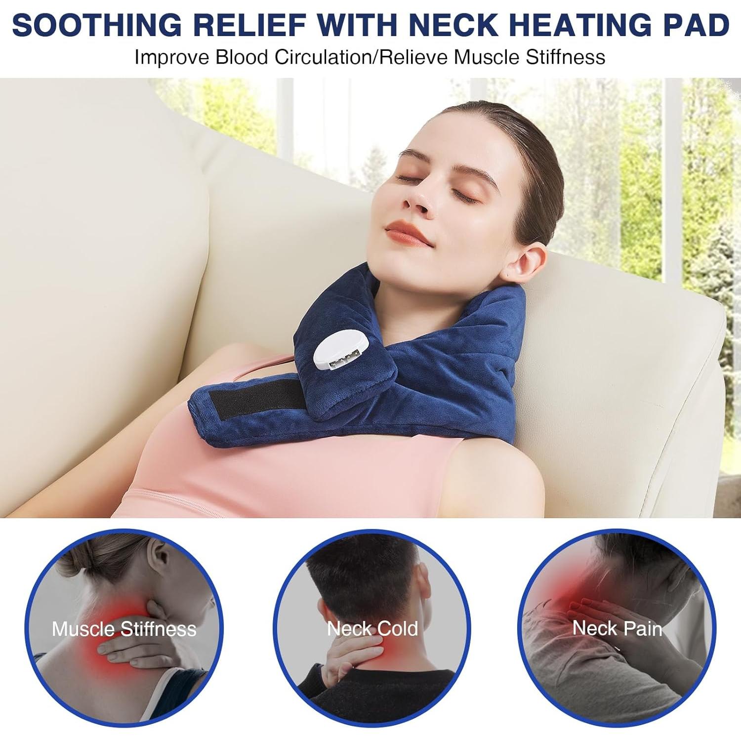 Almohadilla Calentadora AOKESTE para Cuello 76x20cm 30-70°C