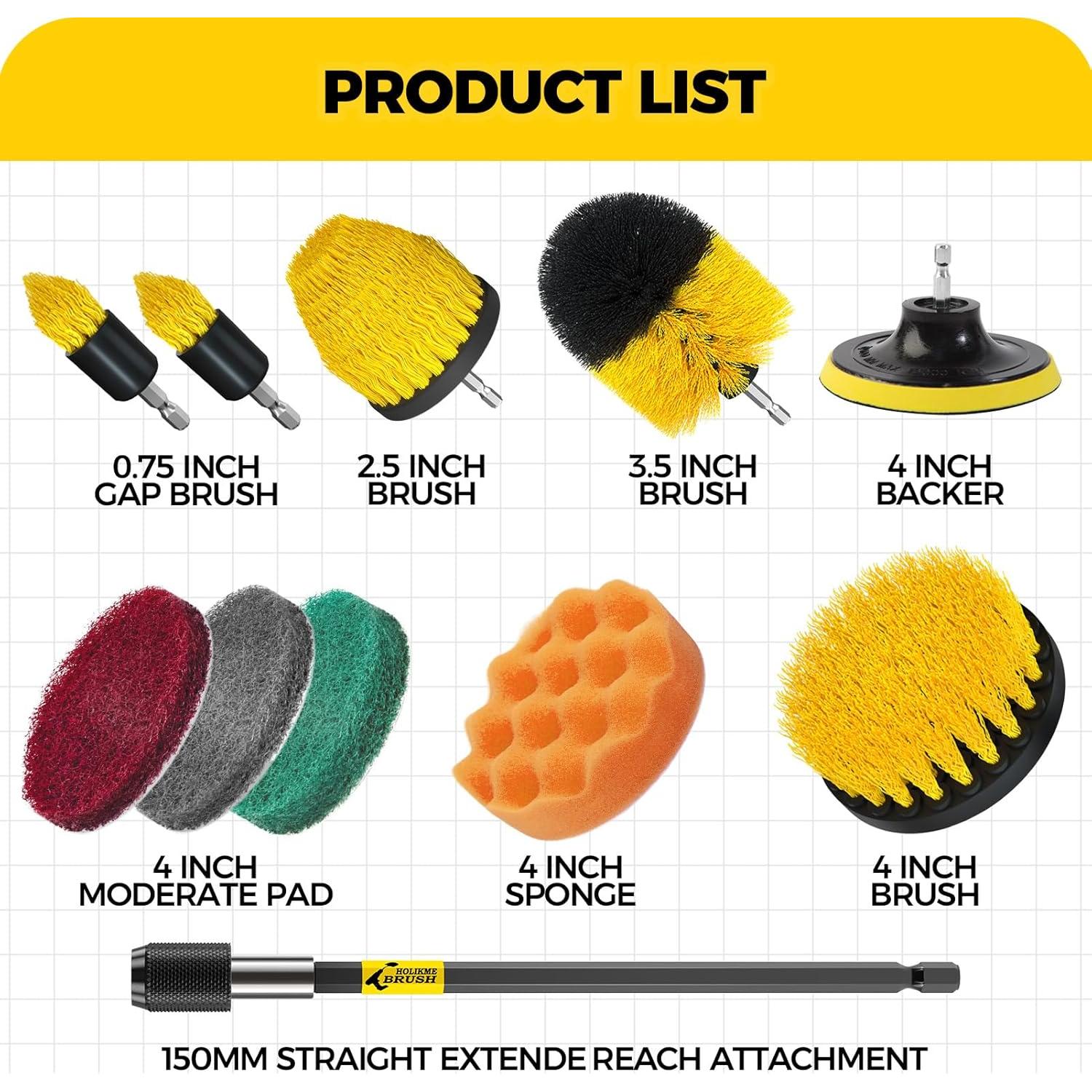 Conjunto de Accesorios de Limpieza Holikme 11 Piezas