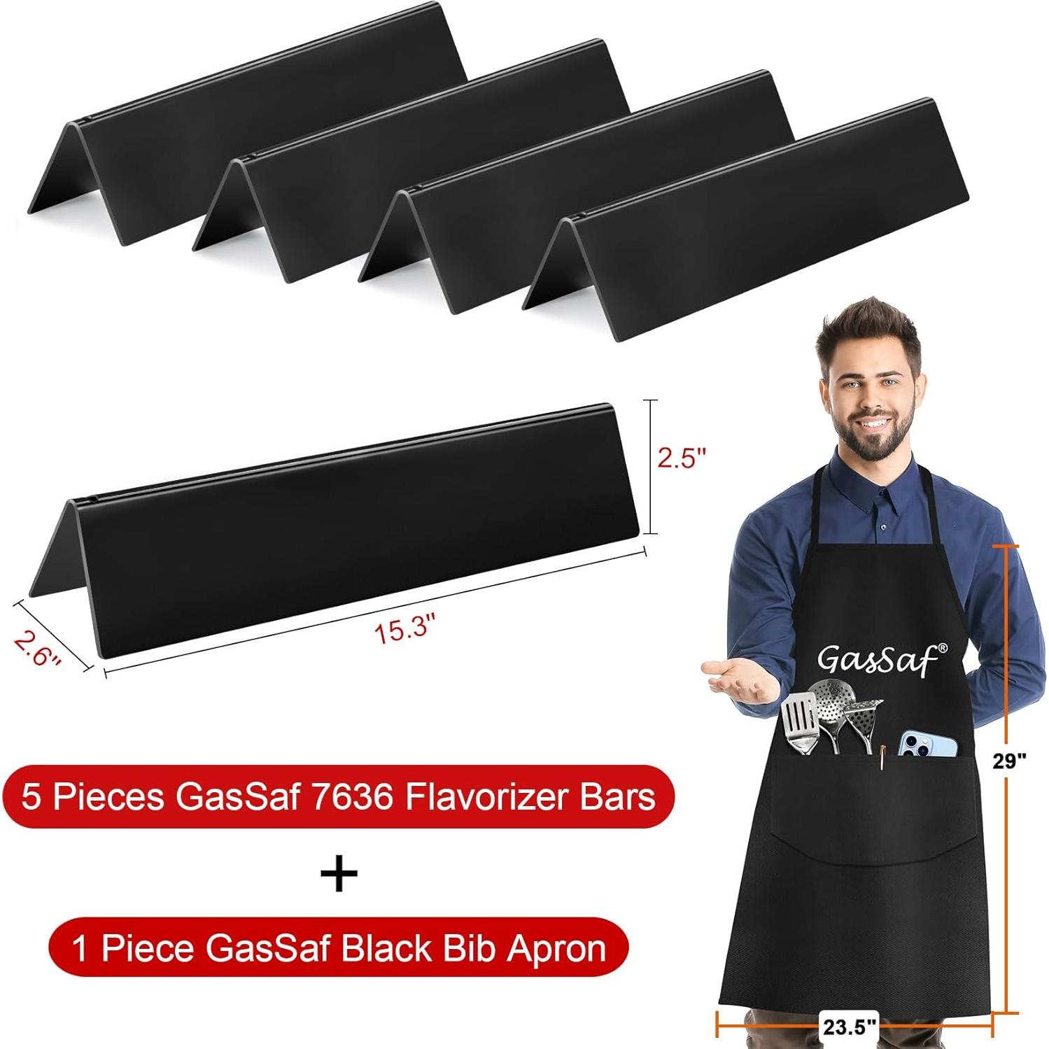 Barras Saborizadoras GasSaf 7636 para Parrilla Weber Spirit
