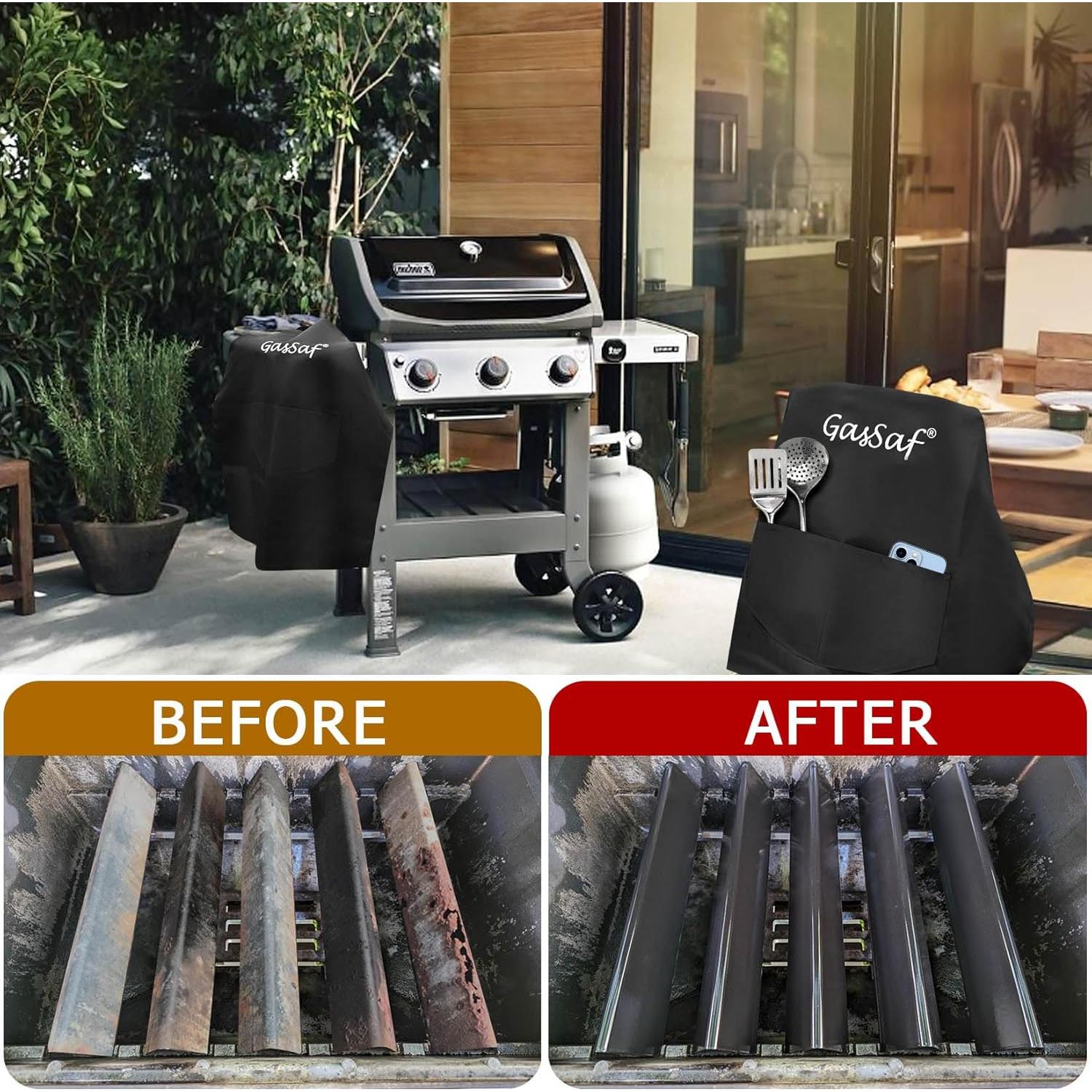 Barras Saborizadoras GasSaf 7636 para Parrilla Weber Spirit