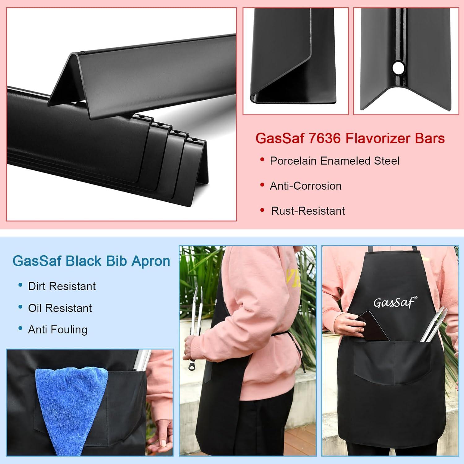 Barras Saborizadoras GasSaf 7636 para Parrilla Weber Spirit