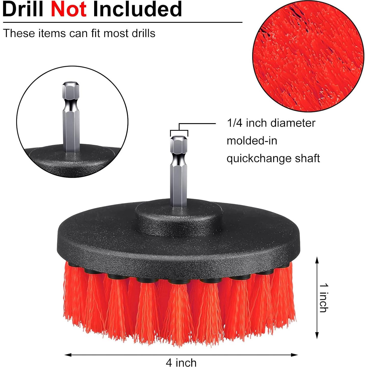 Juego de cepillos de limpieza para taladro Remerry 6 piezas