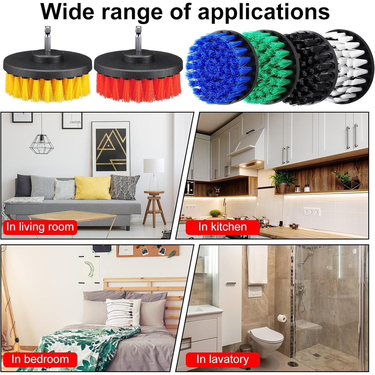 Juego de cepillos de limpieza para taladro Remerry 6 piezas