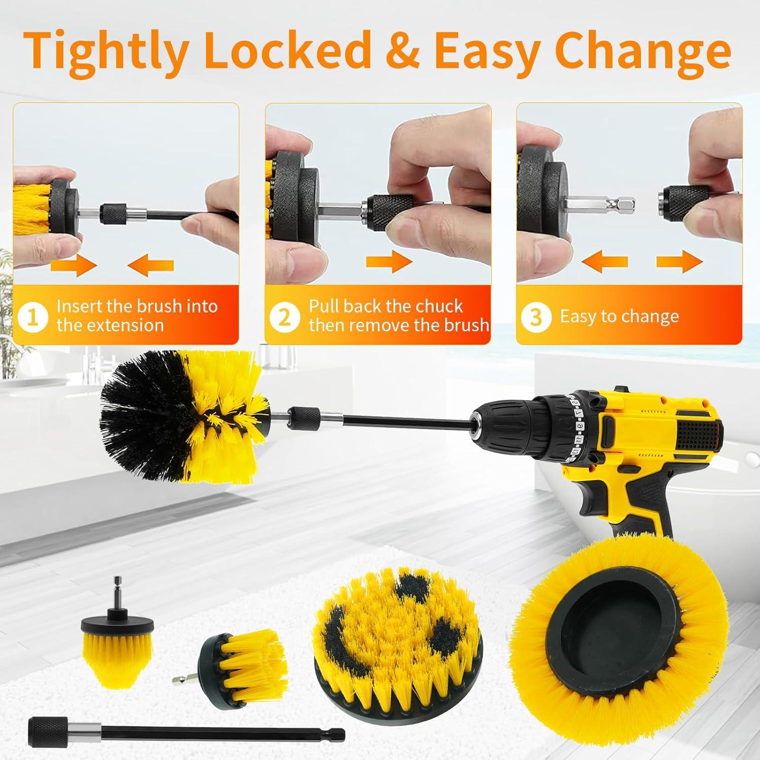 Paquete de 32 Accesorios de Cepillo TOWBRUS para Taladro