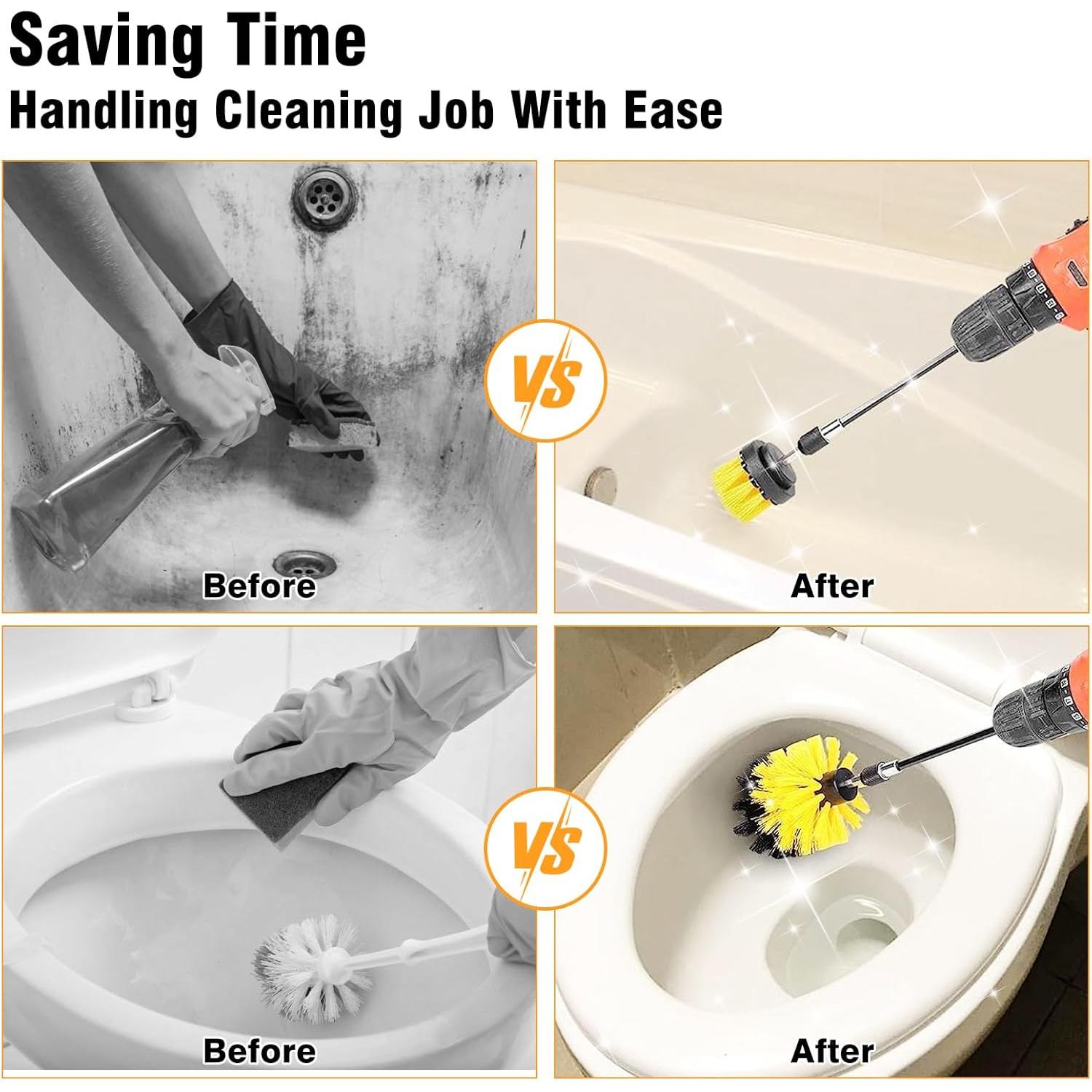 Juego de 8 Accesorios de Cepillo ETOUPA para Taladro