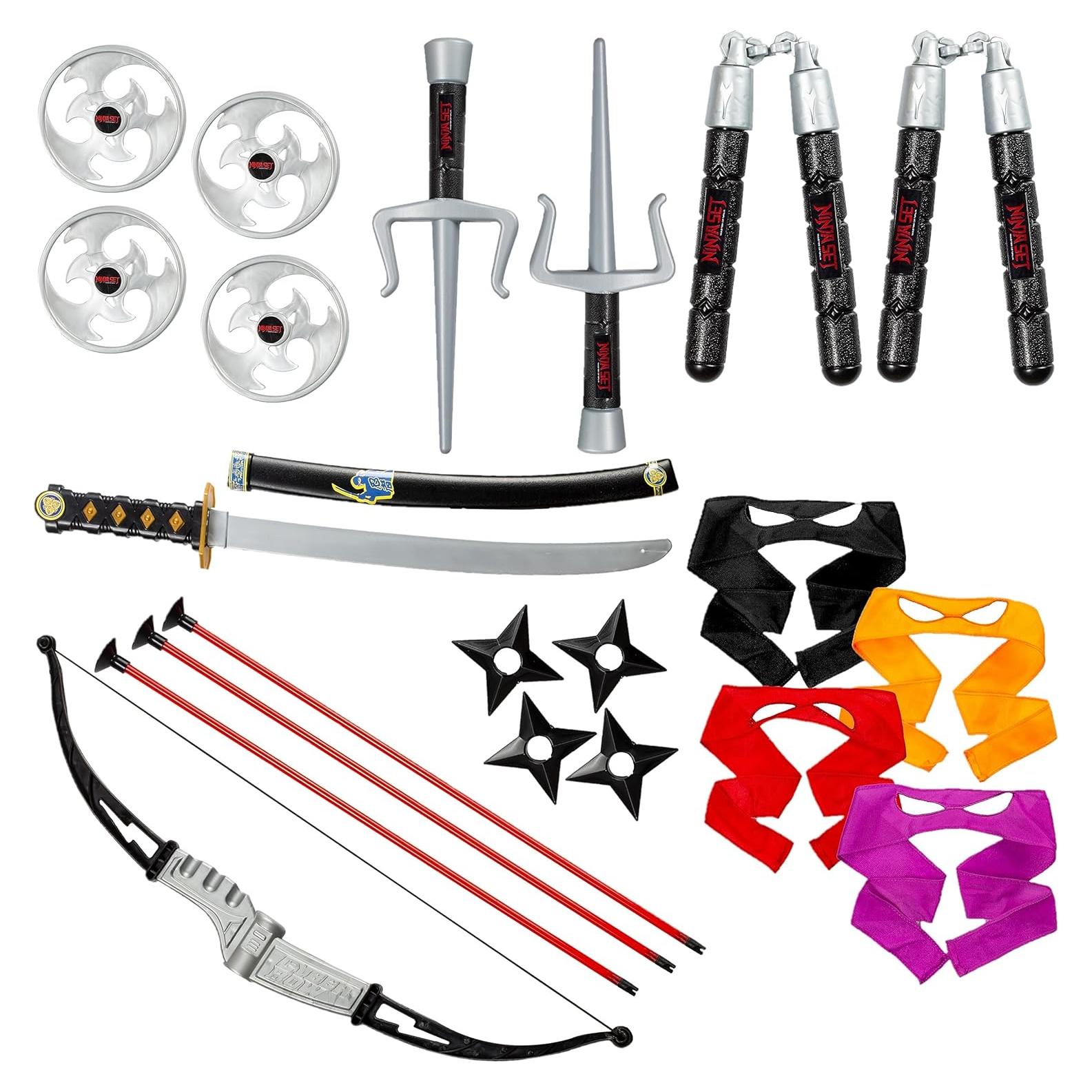Conjunto Ninja Vestuario de América 11 Accesorios para Niños