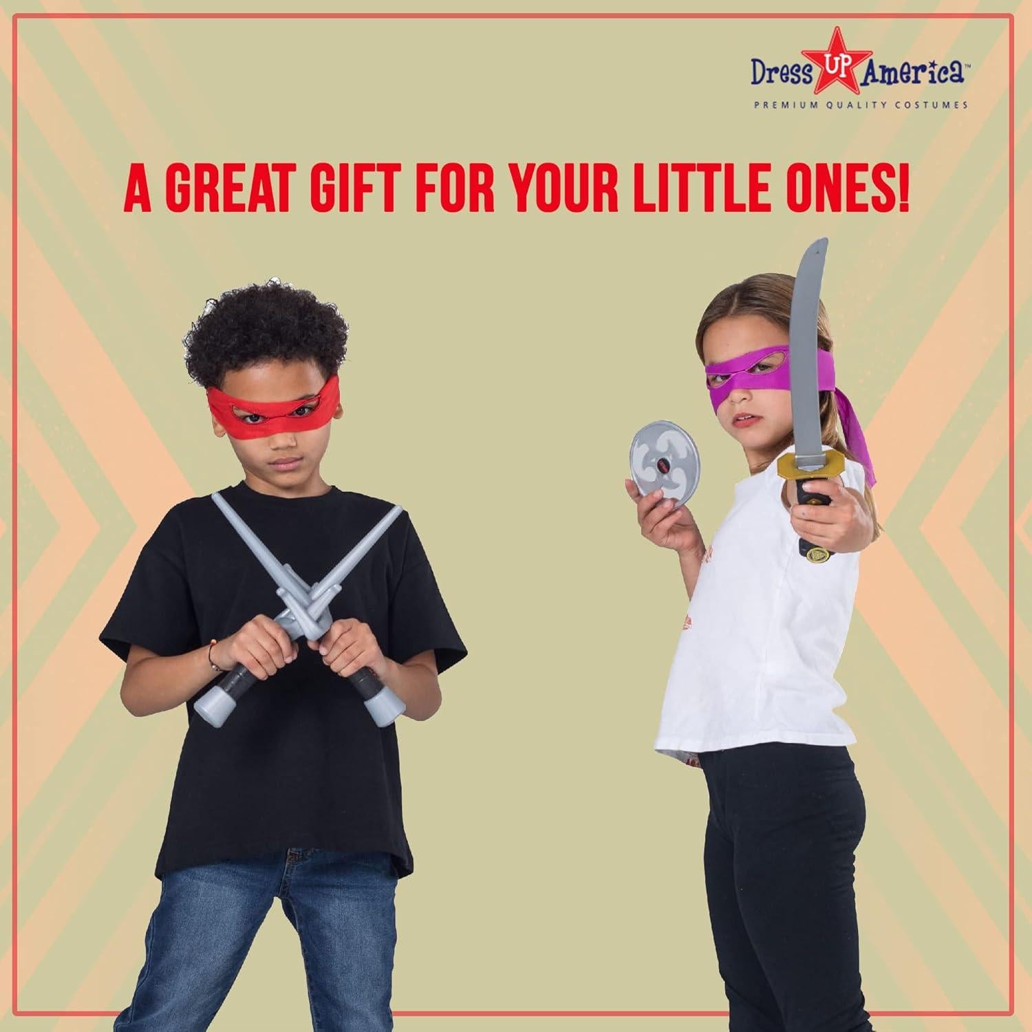 Conjunto Ninja Vestuario de América 11 Accesorios para Niños