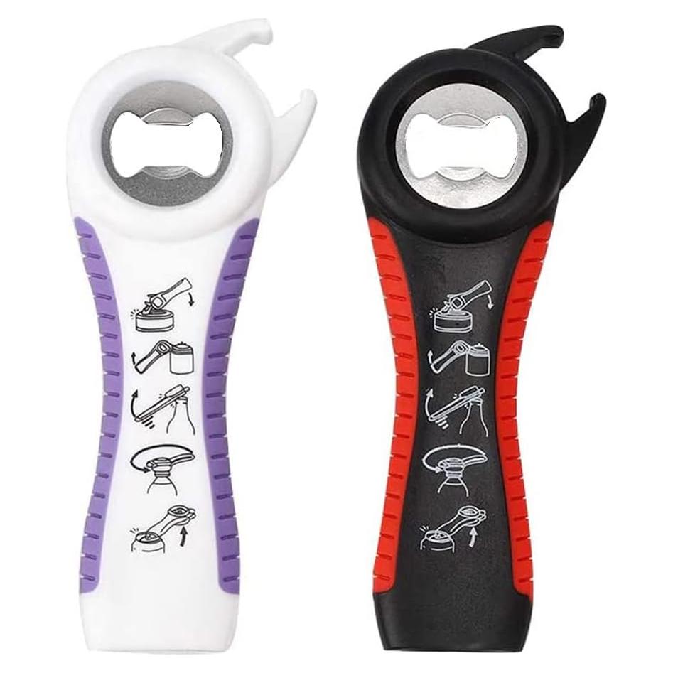 Paquete de 2 Abridores Multifuncionales Mailaoqi 5 en 1