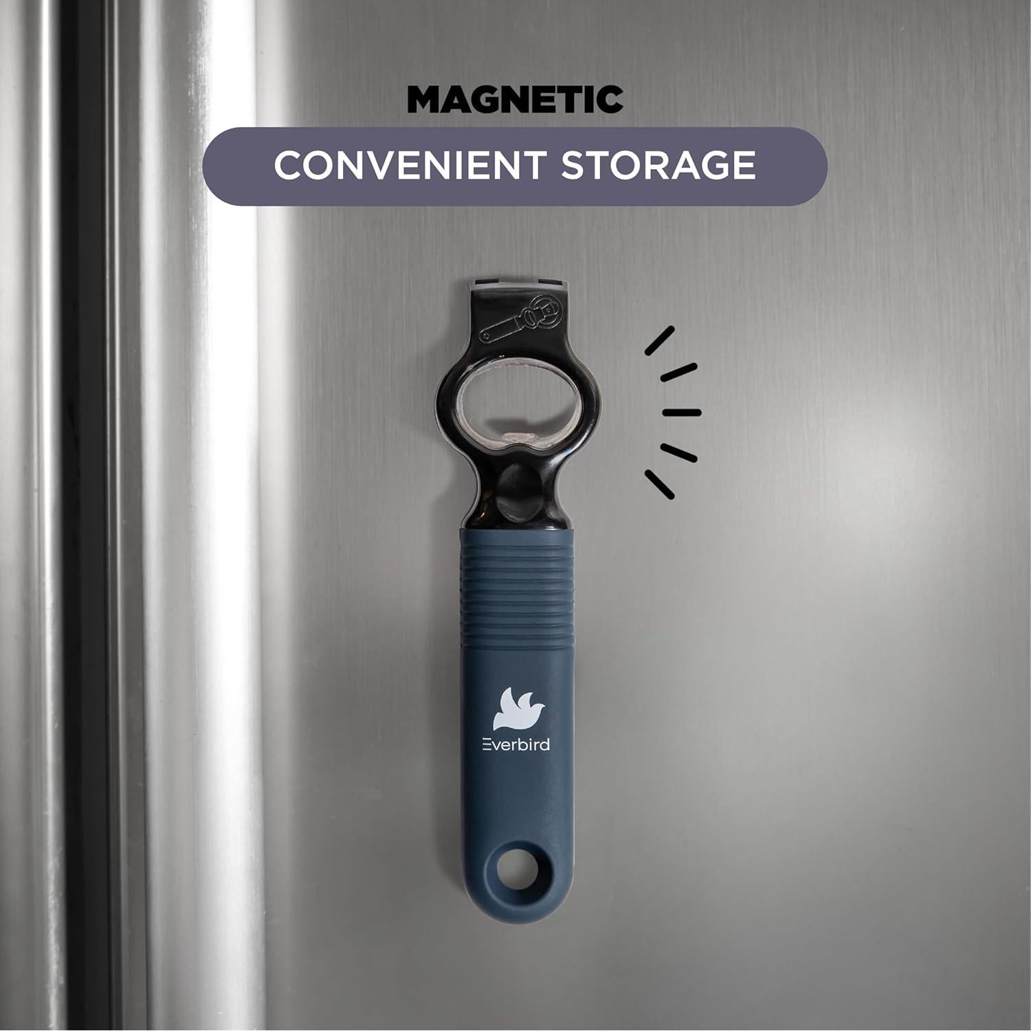 Paquete de 2 Abridores de Latas y Botellas Everbird Azul