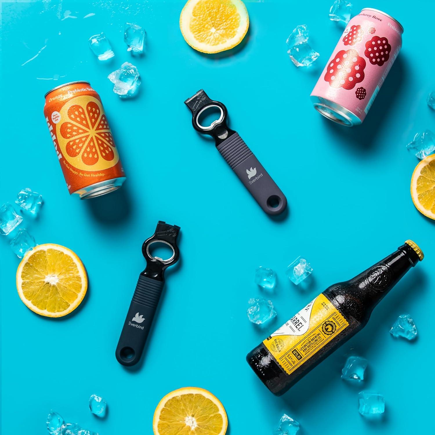 Paquete de 2 Abridores de Latas y Botellas Everbird Azul
