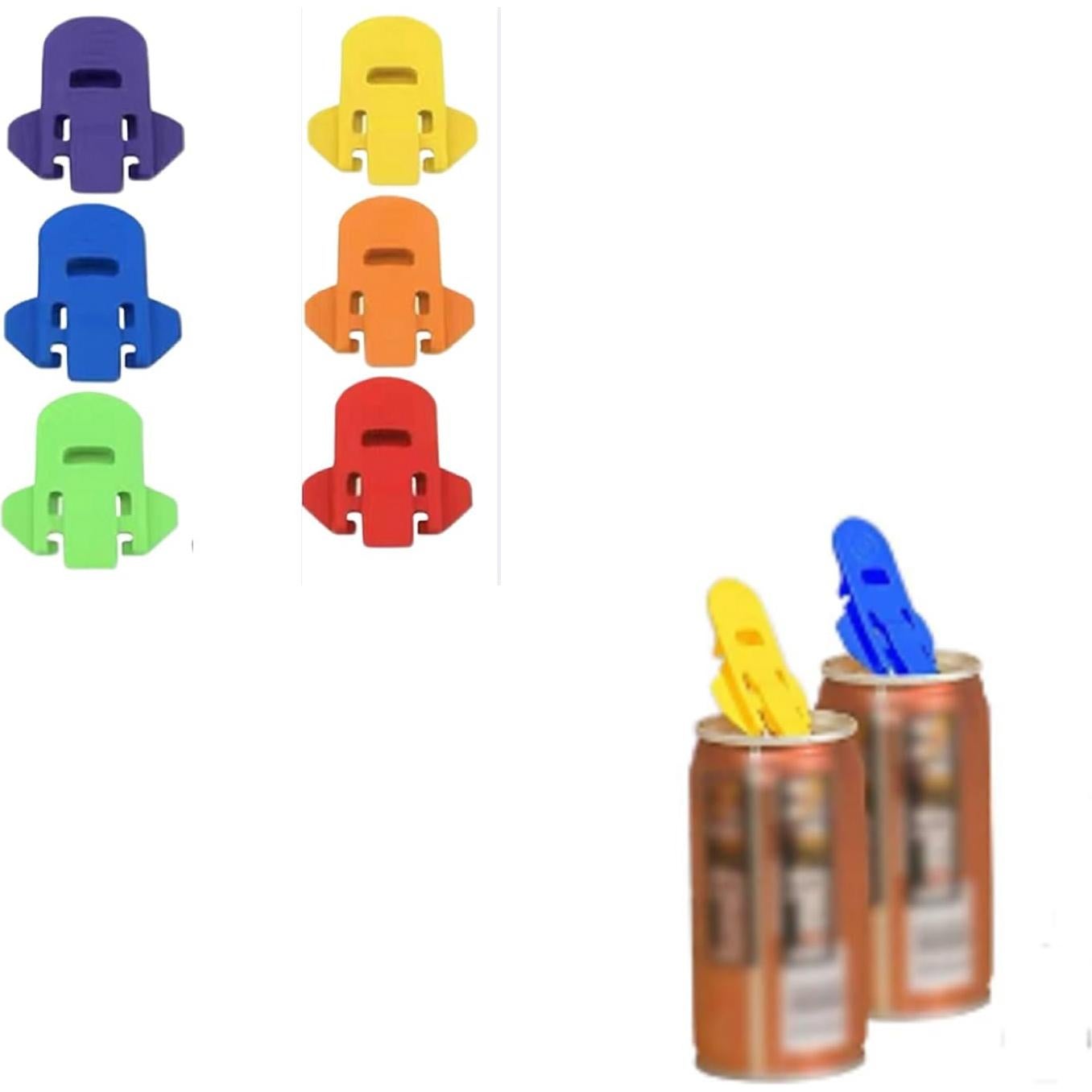 6 Paquetes Abrebotellas de Latas de Soda Genérico Multicolor