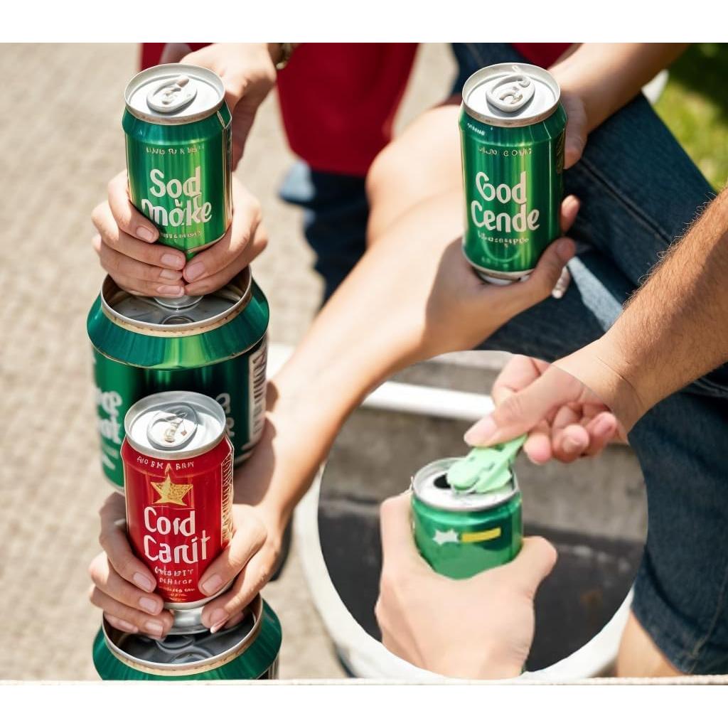 6 Paquetes Abrebotellas de Latas de Soda Genérico Multicolor