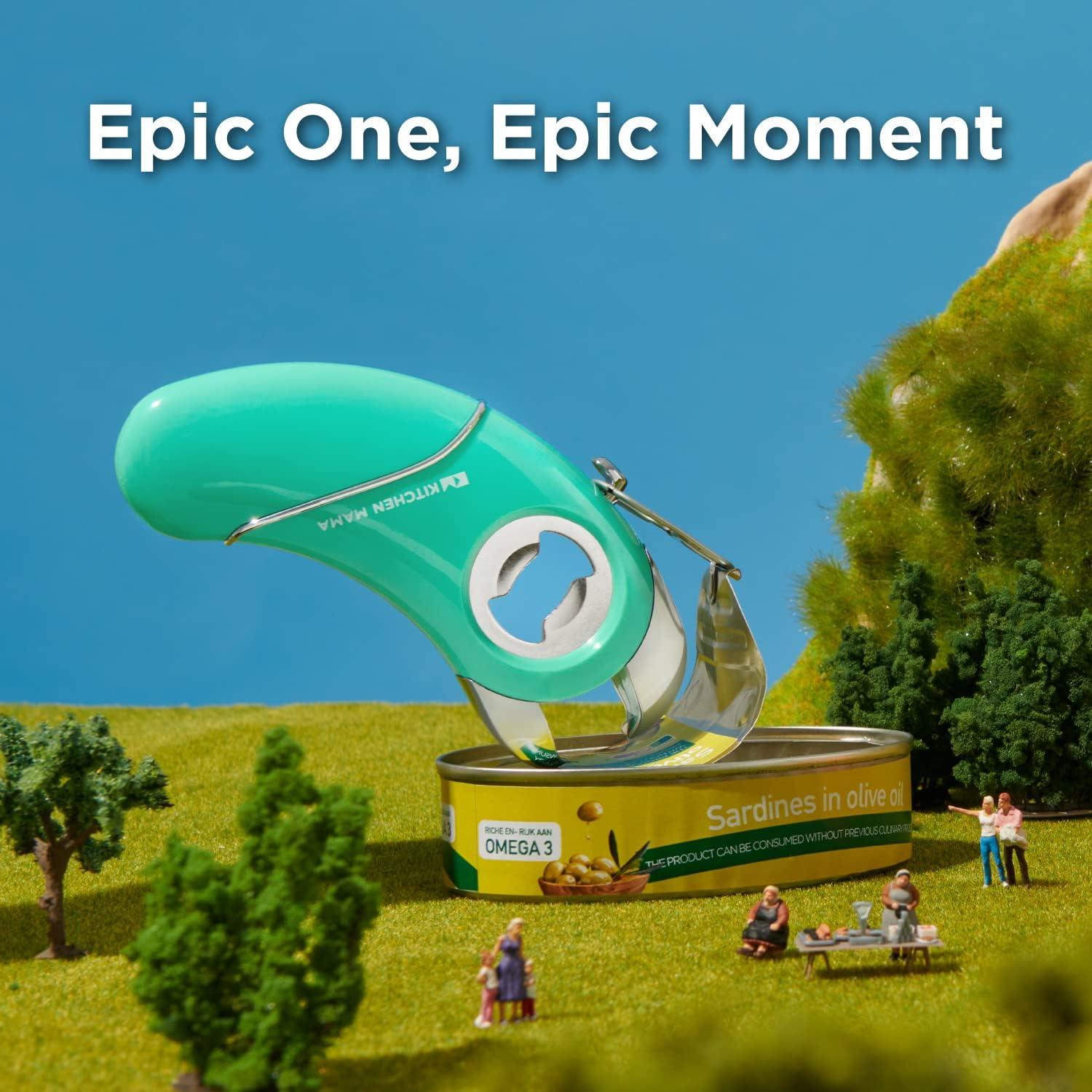 Abrebotellas Multifuncional Kitchen Mama Epic One Teal