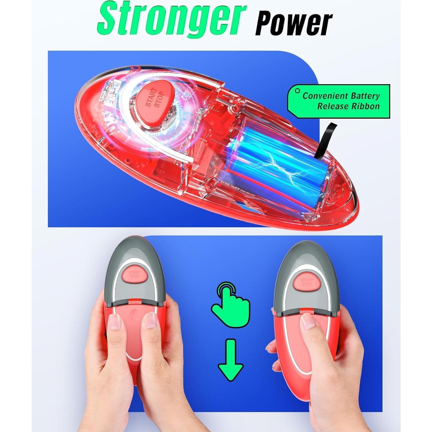 Abrebotellas Eléctrico Humutan KC09 Automático Rojo Gris