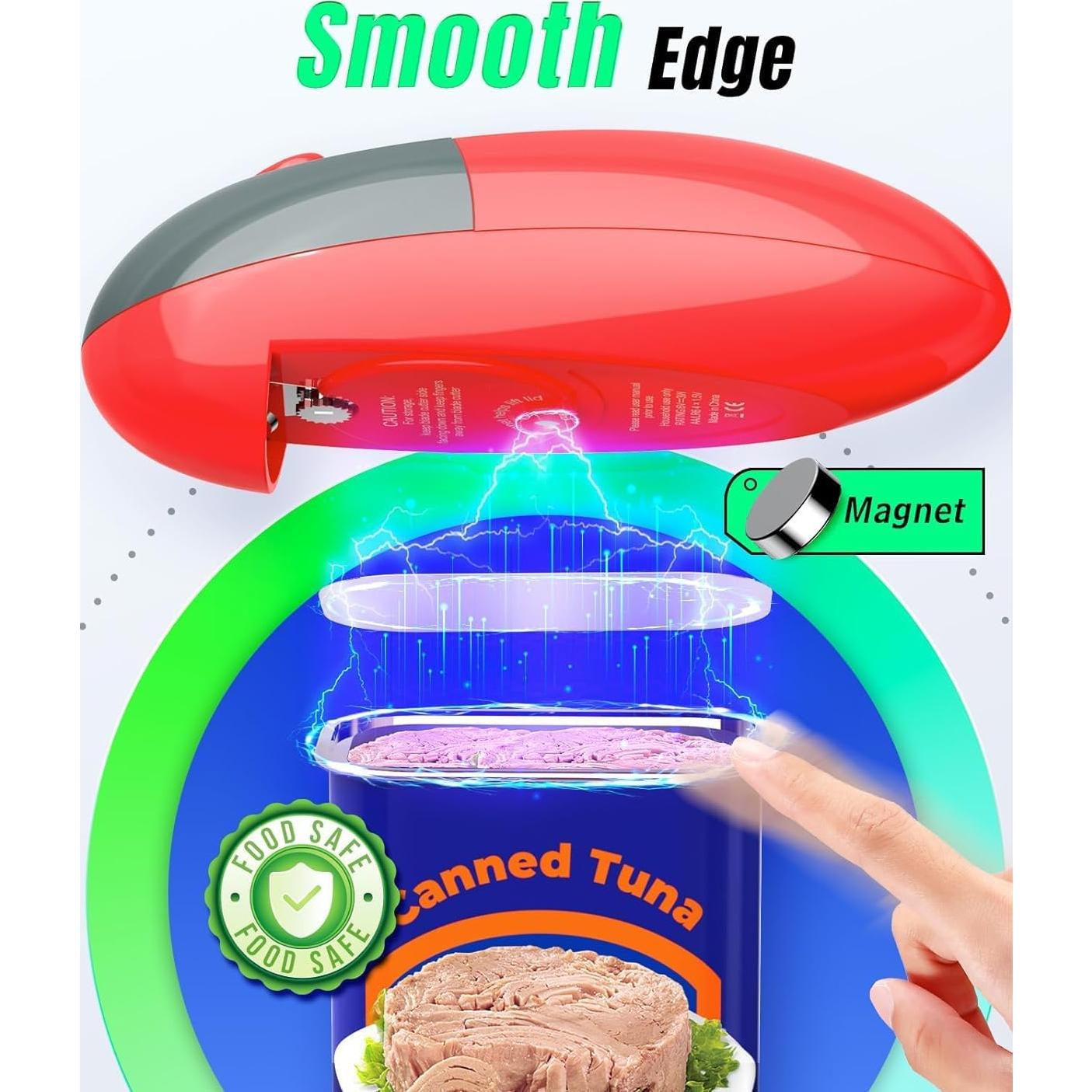 Abrebotellas Eléctrico Humutan KC09 Automático Rojo Gris