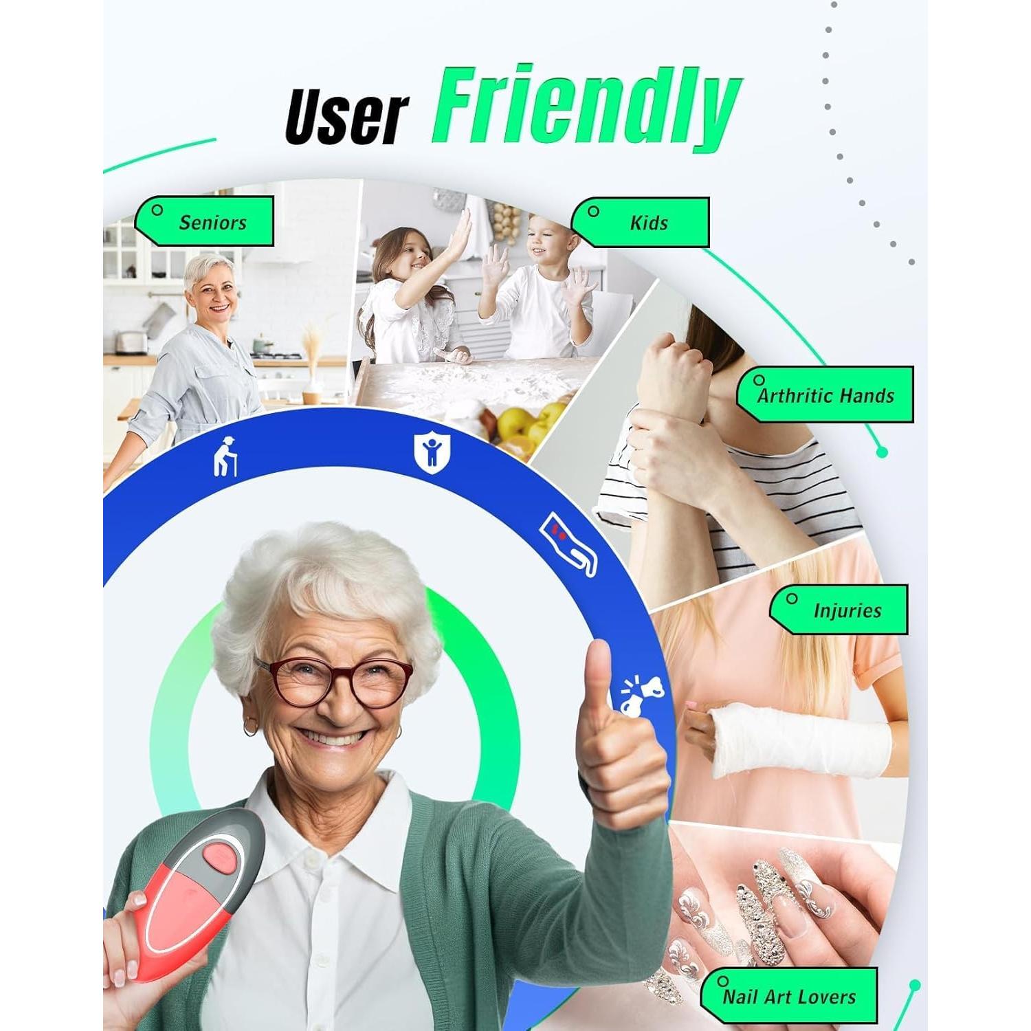 Abrebotellas Eléctrico Humutan KC09 Automático Rojo Gris