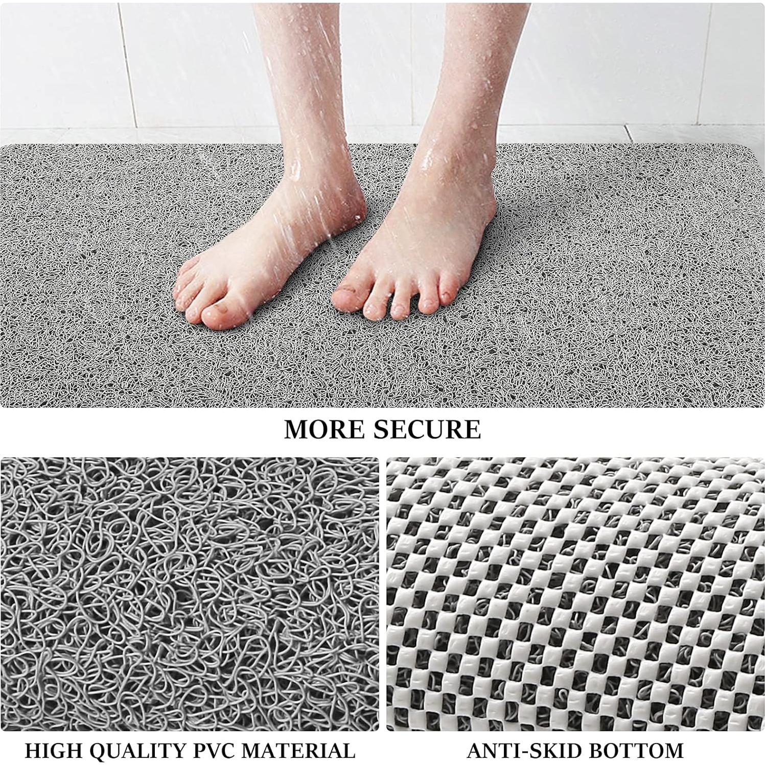 Alfombrilla de Ducha Antideslizante LuxStep 60x40 cm Gris