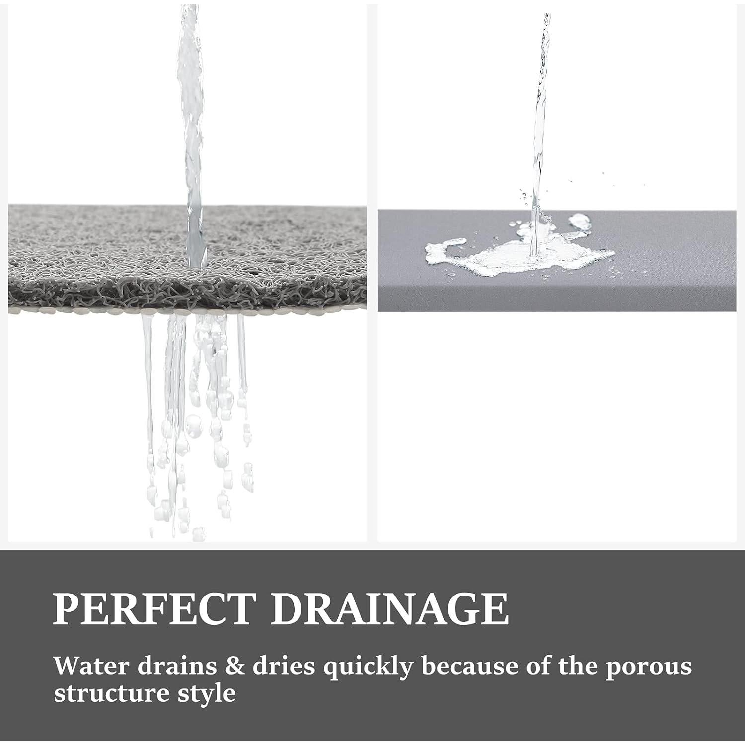 Alfombrilla de Ducha Antideslizante LuxStep 60x40 cm Gris