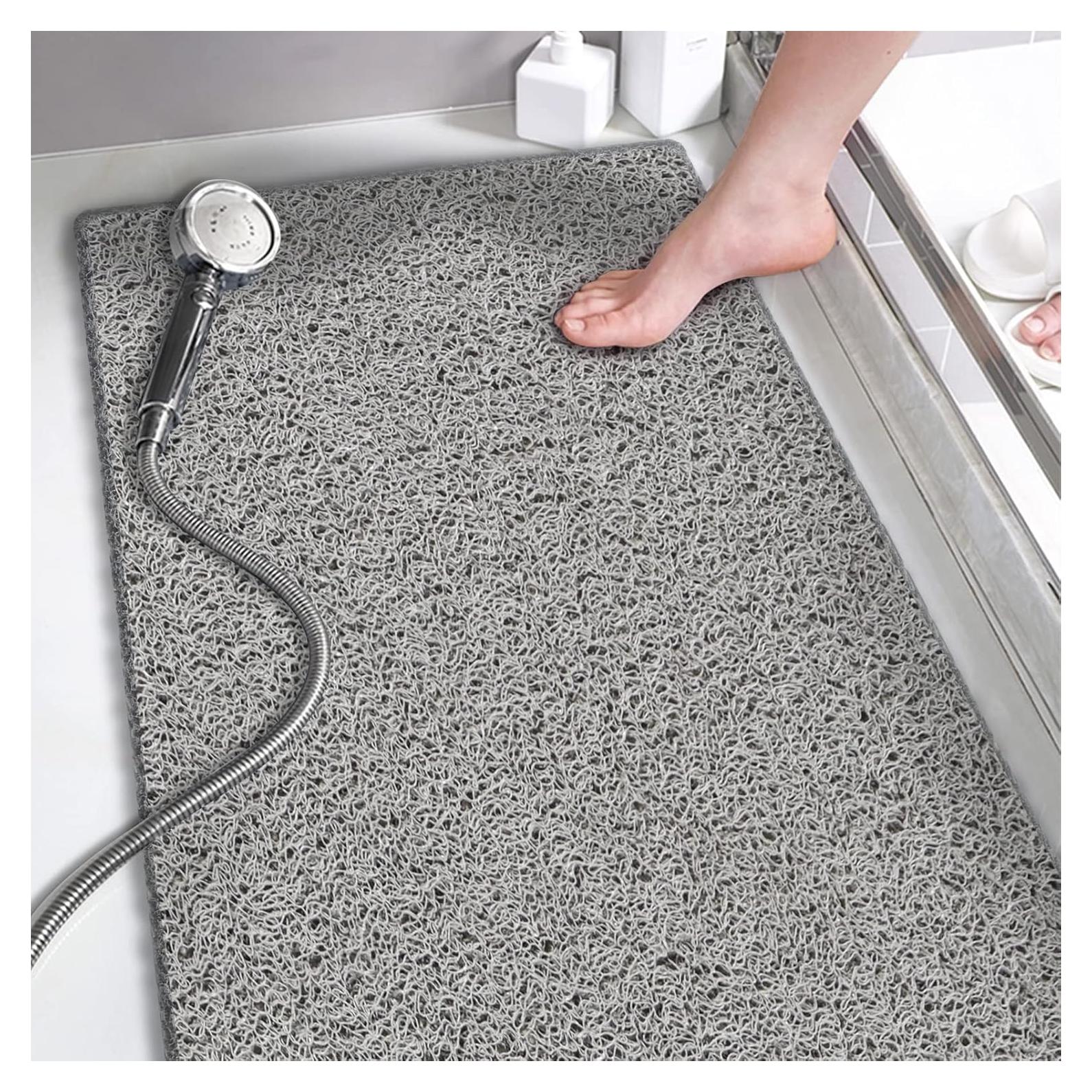 Alfombrilla de Ducha Antideslizante Godehone 40x92 cm Gris