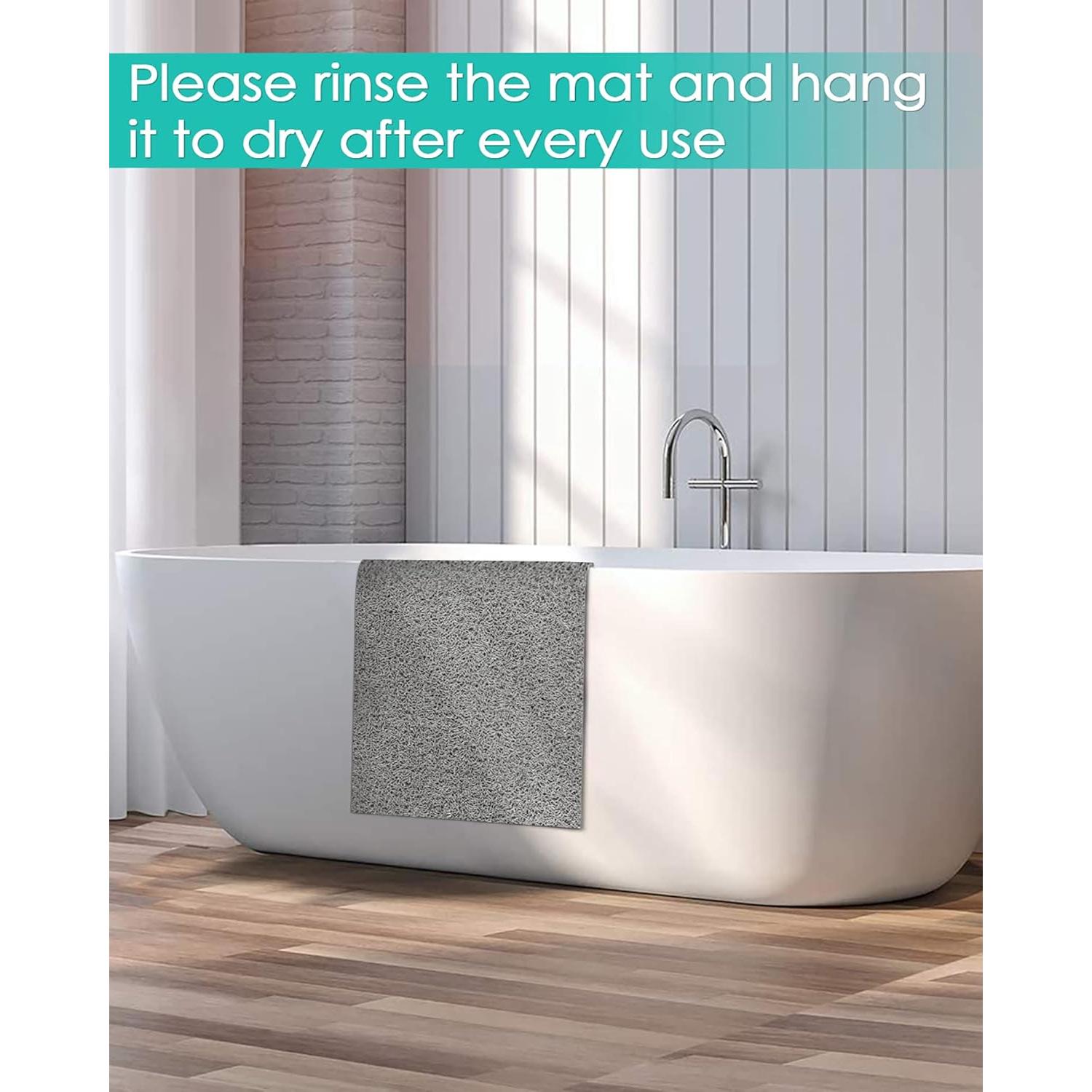 Alfombrilla de Ducha Antideslizante Godehone 40x92 cm Gris