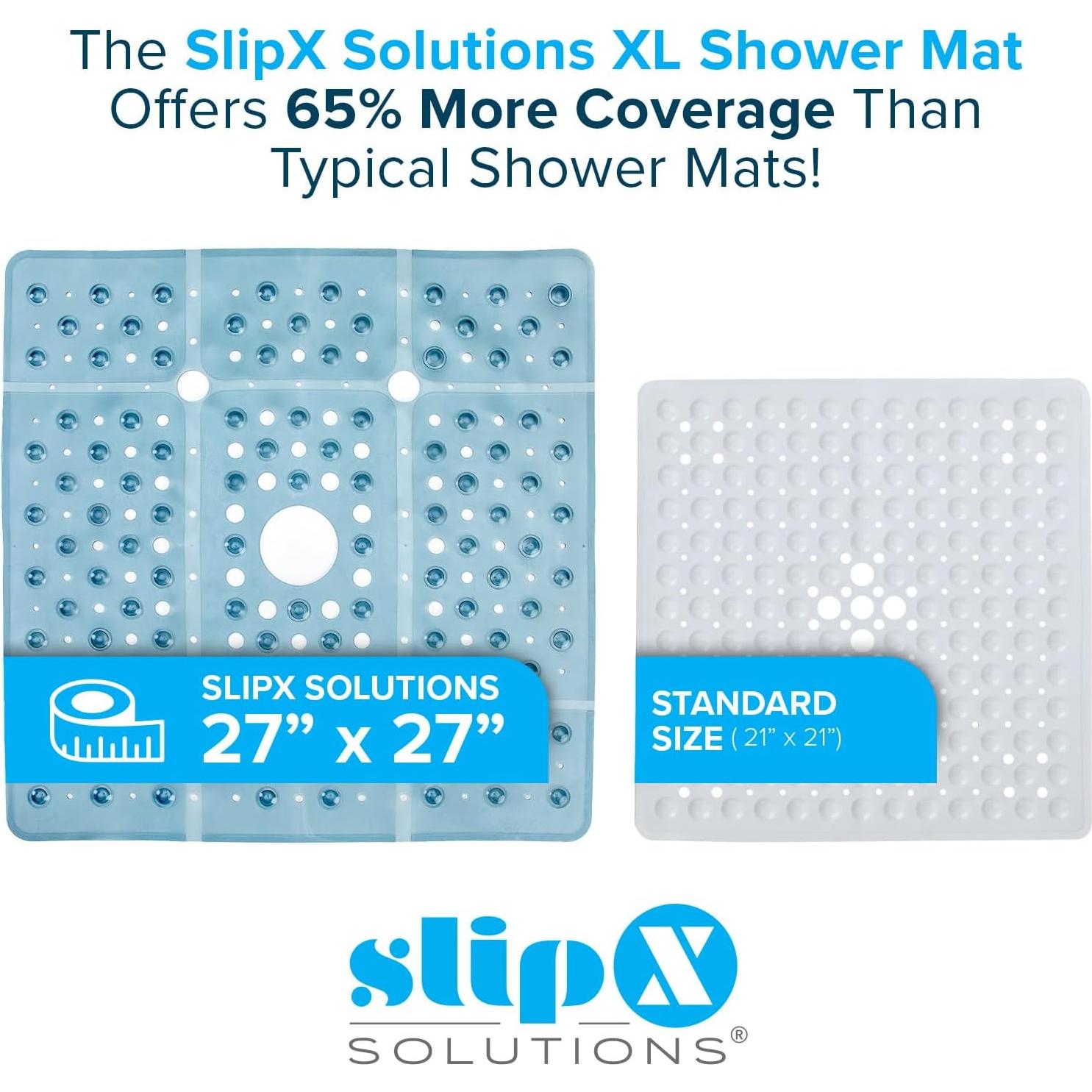 Alfombrilla de Ducha Antideslizante SlipX 68,58 cm Azul