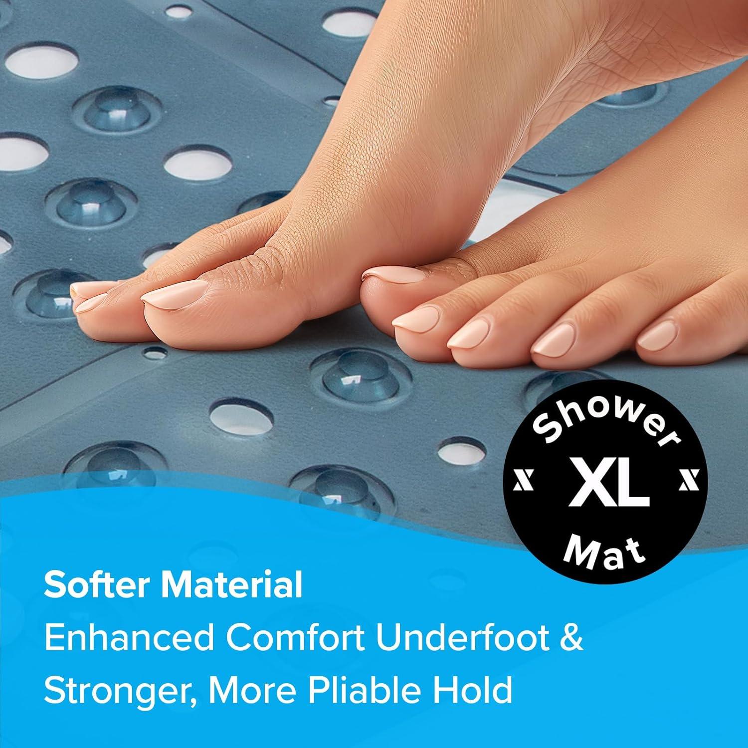 Alfombrilla de Ducha Antideslizante SlipX 68,58 cm Azul
