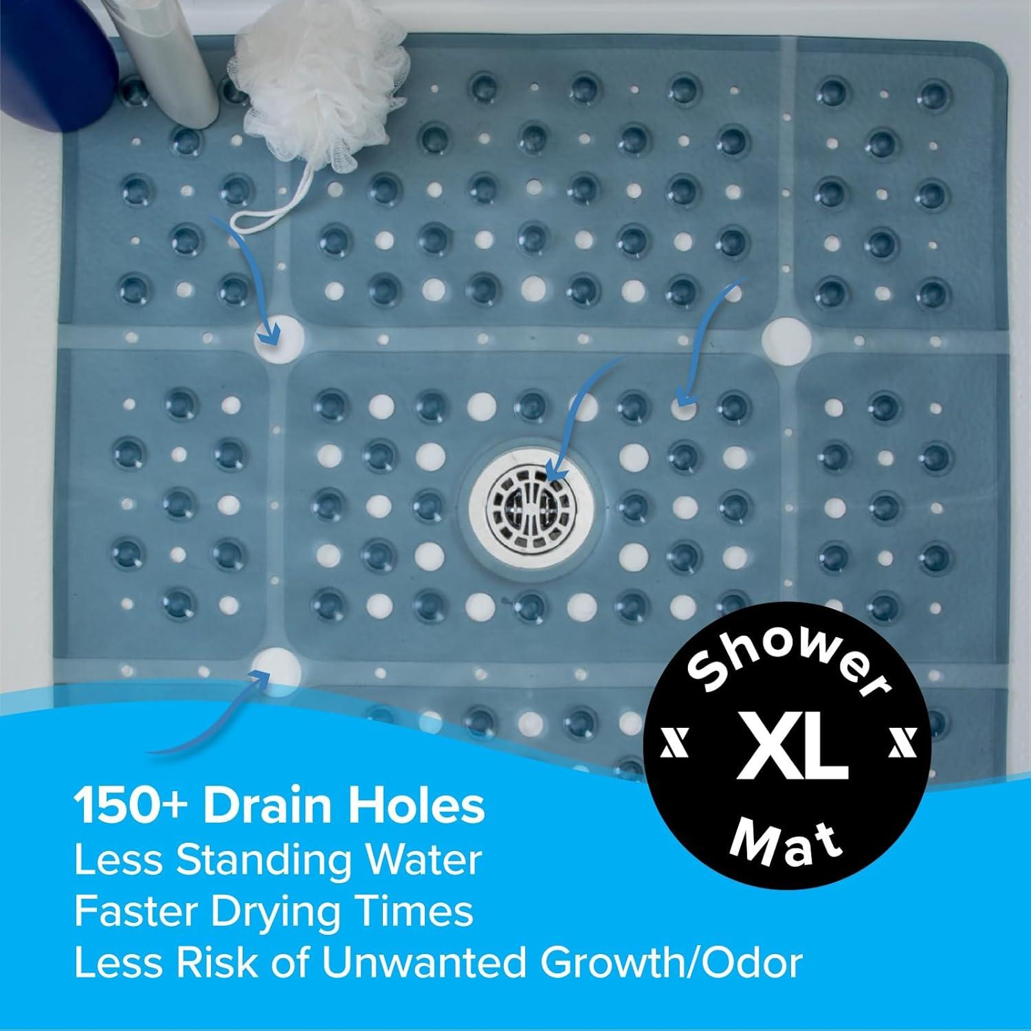 Alfombrilla de Ducha Antideslizante SlipX 68,58 cm Azul