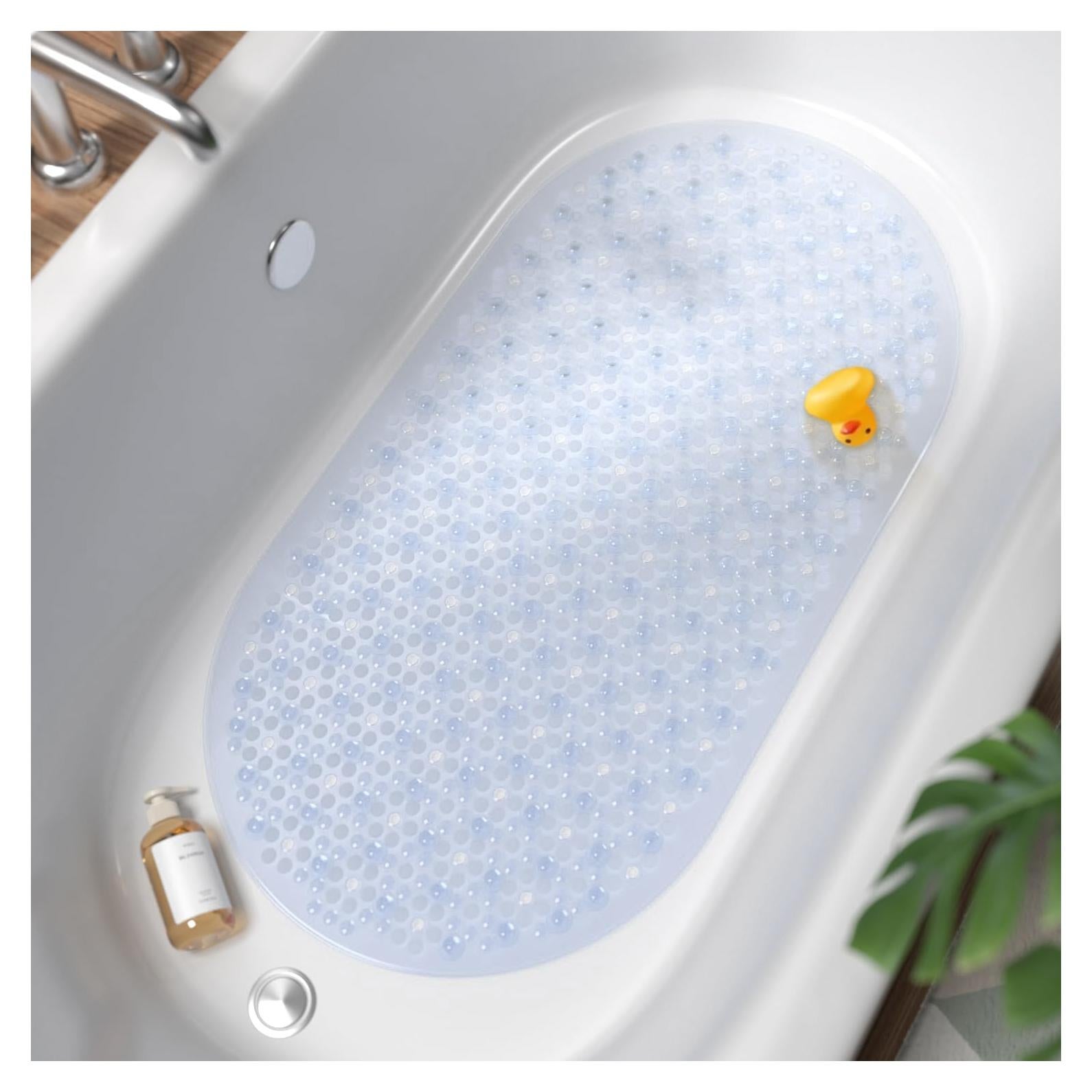 HITSLAM Alfombrilla Antideslizante Ovalada 68,5x38 cm Transparente