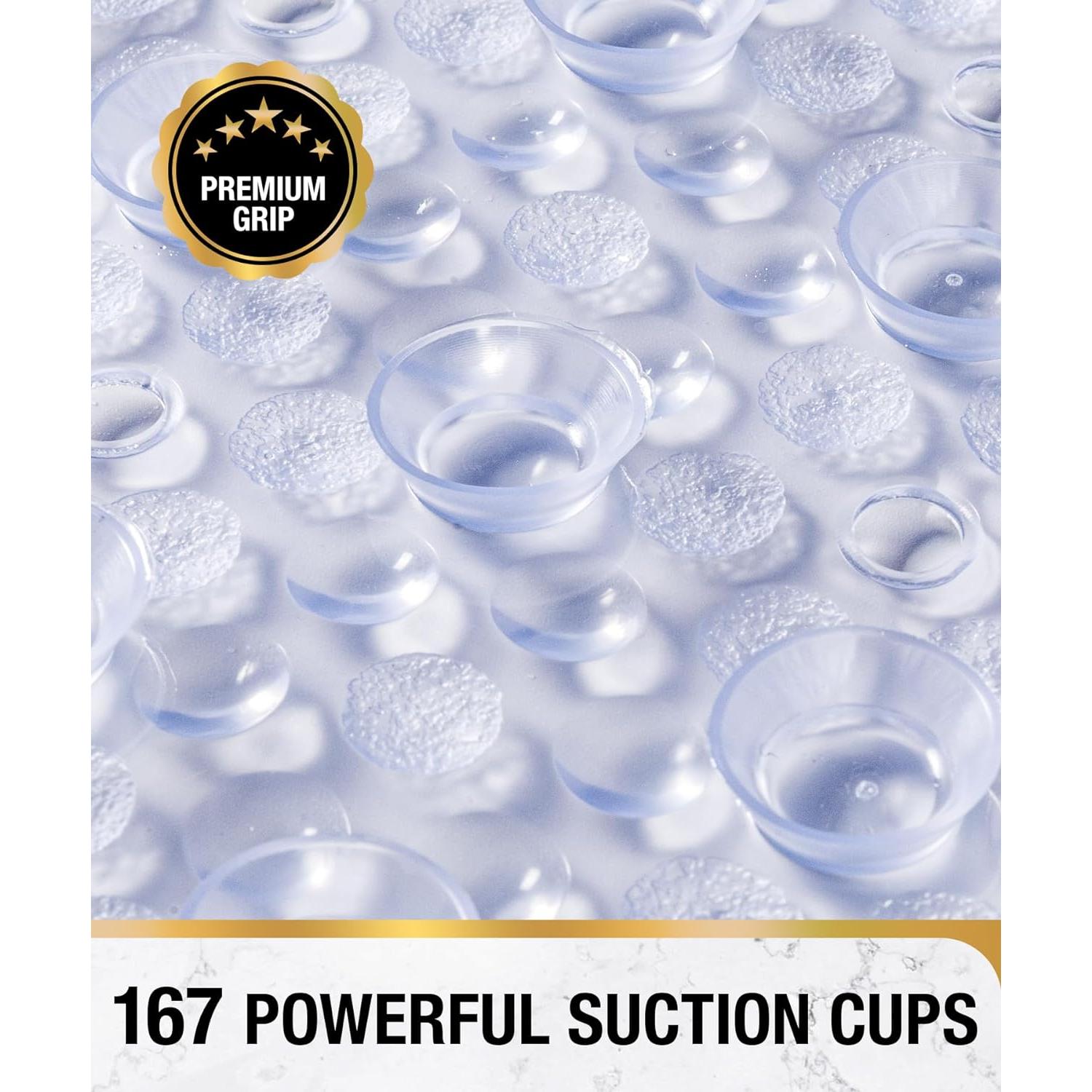 HITSLAM Alfombrilla Antideslizante Ovalada 68,5x38 cm Transparente