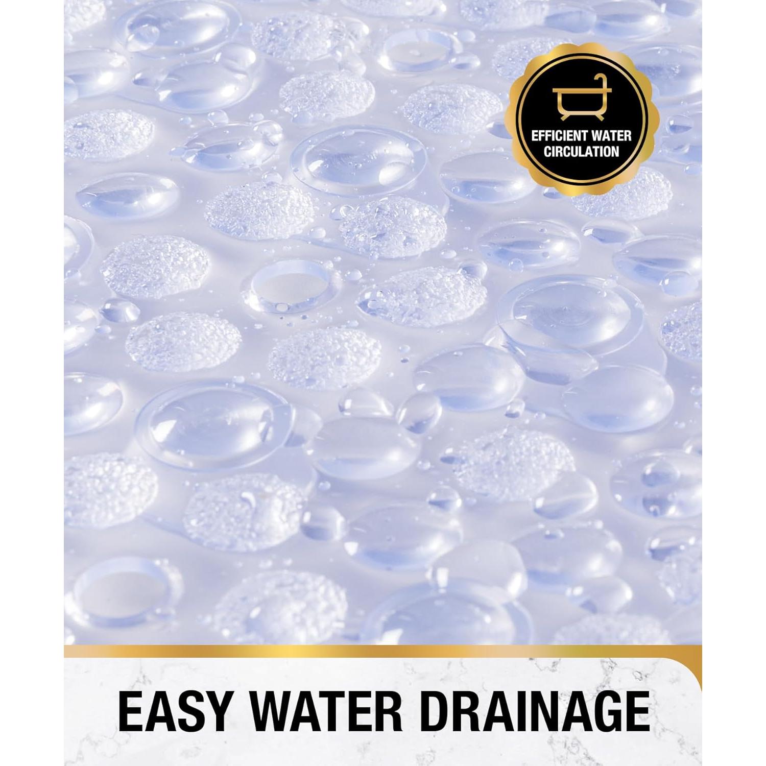 HITSLAM Alfombrilla Antideslizante Ovalada 68,5x38 cm Transparente