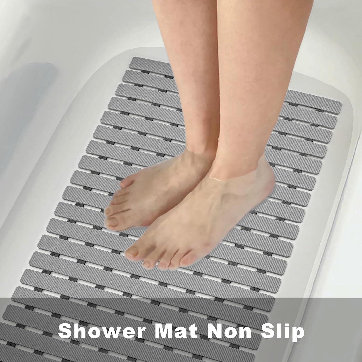 Alfombrilla Antideslizante para Ducha MBOSS 69.85x39.88cm Gris