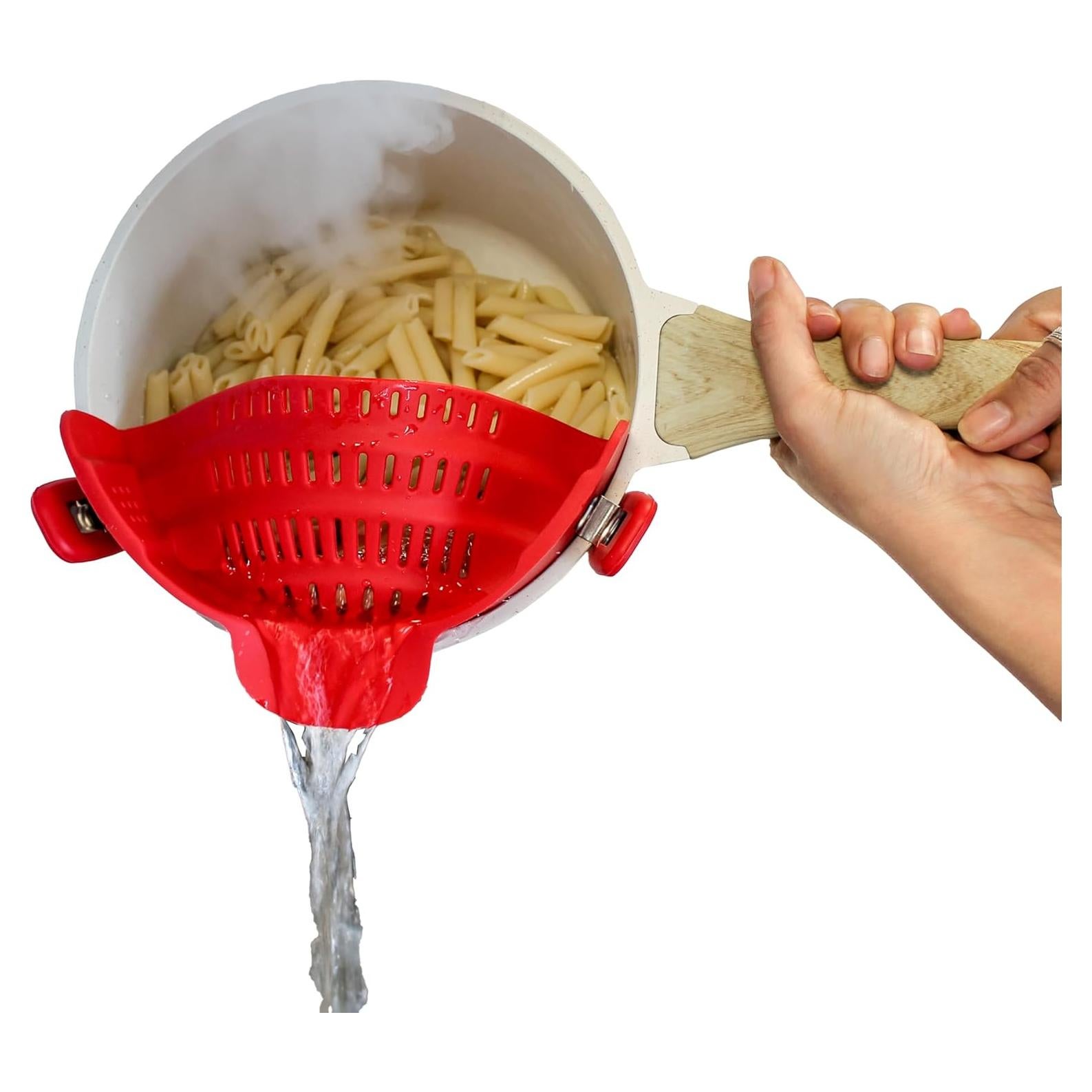 Colador Clip de Silicona Houseify para Pasta - Ahorra Espacio