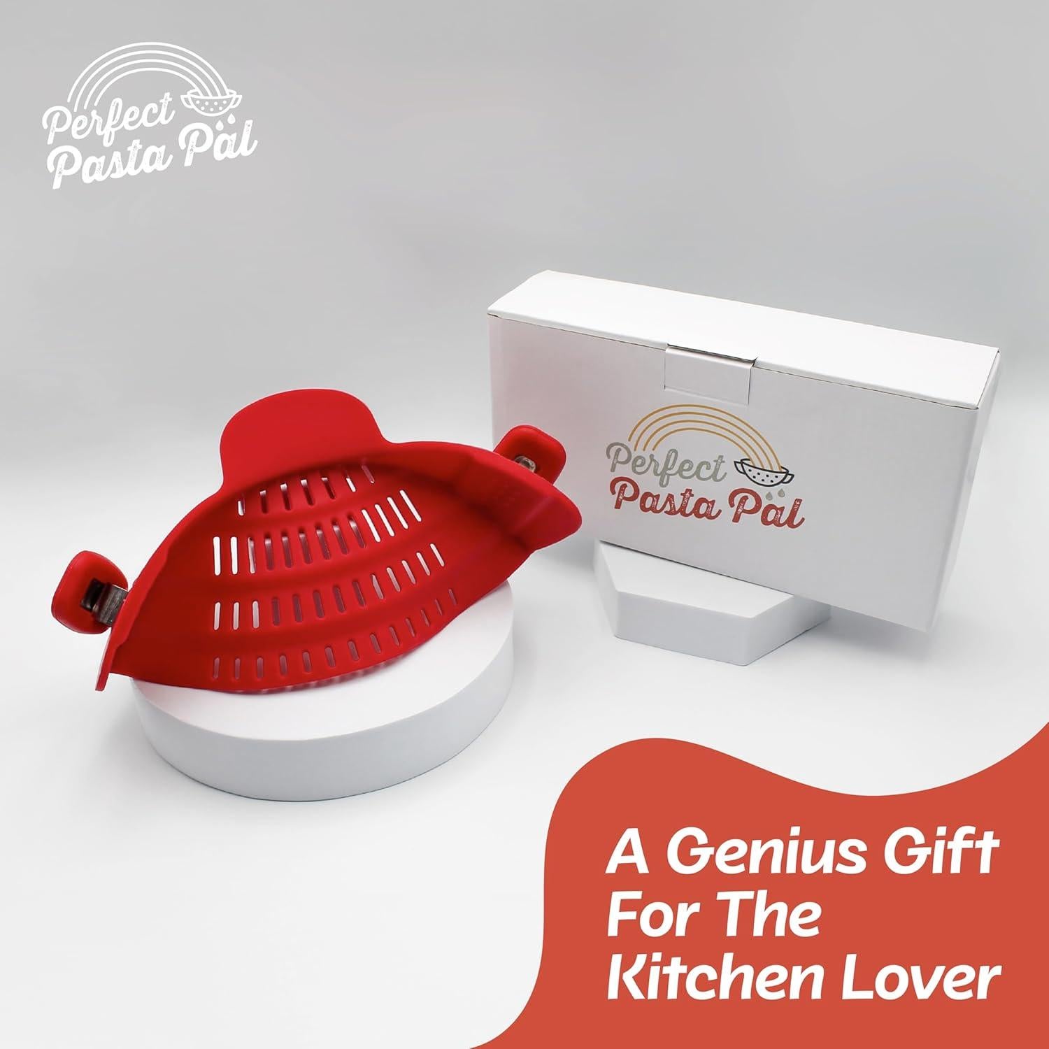 Colador Clip de Silicona Houseify para Pasta - Ahorra Espacio