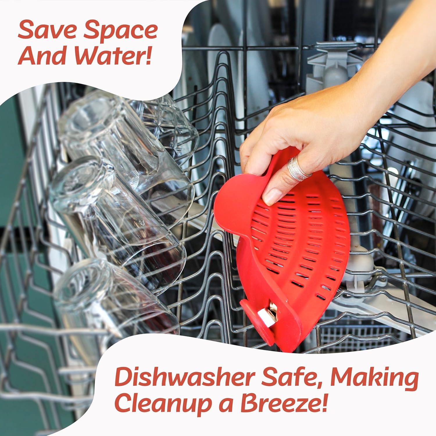 Colador Clip de Silicona Houseify para Pasta - Ahorra Espacio