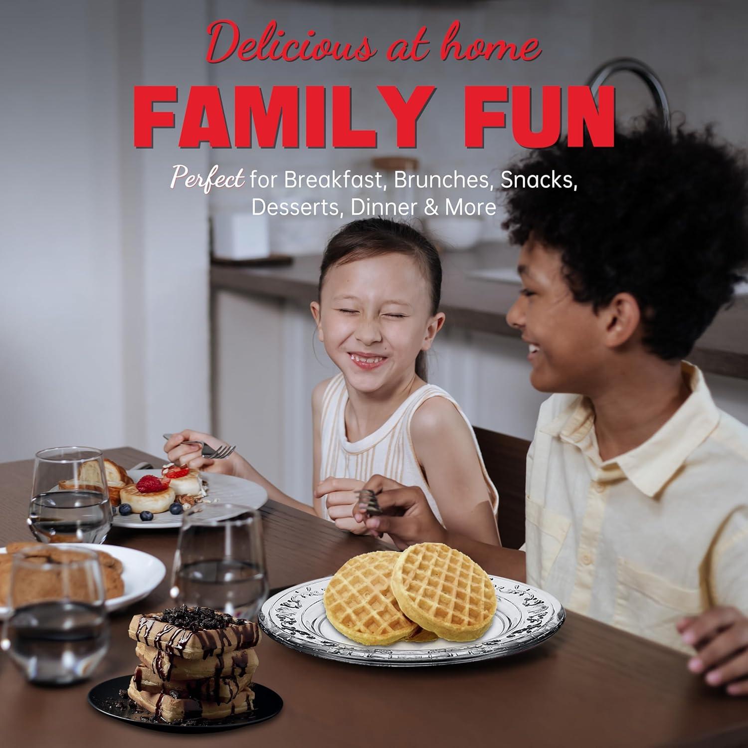 Waflera Eléctrica Mini SugarWhisk 10 cm Antiadherente