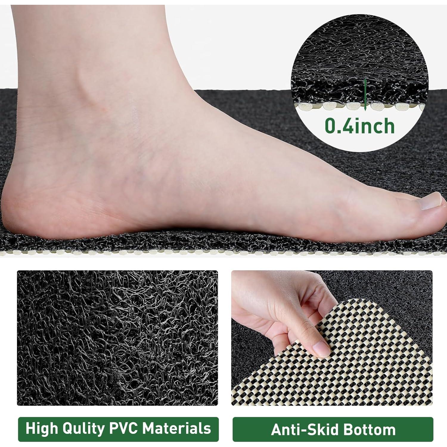 Alfombra de Ducha Antideslizante Zoryllic 68,58 cm Negra