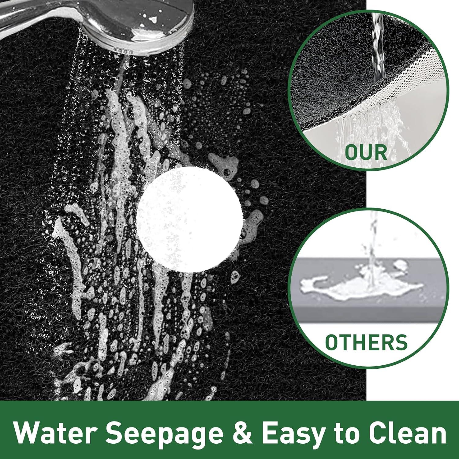 Alfombra de Ducha Antideslizante Zoryllic 68,58 cm Negra