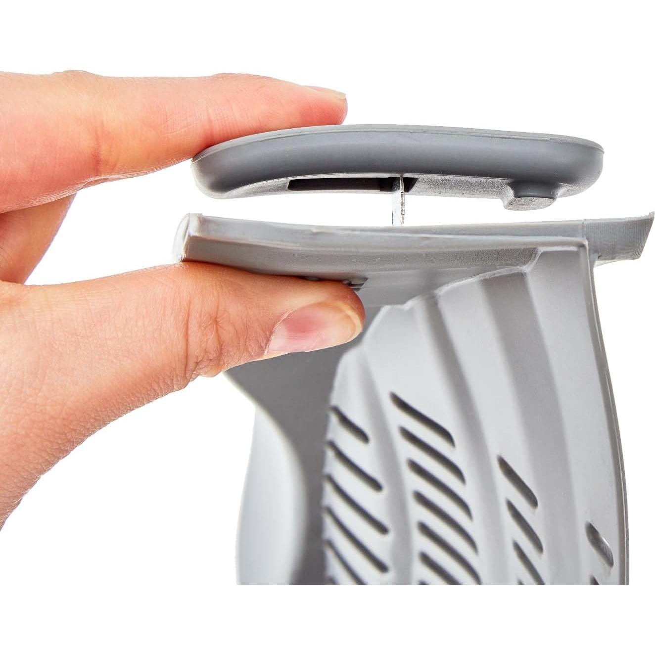 Colador de Silicona Clip On S&F Homes - Gris, Resistente al Calor