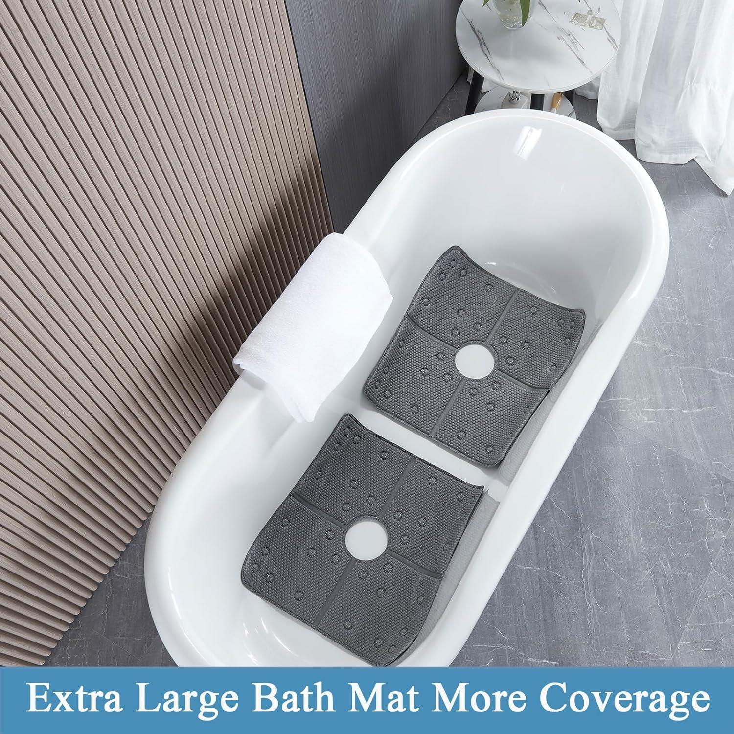 Alfombra de Baño Antideslizante Webos 53x53 cm Gris Oscuro