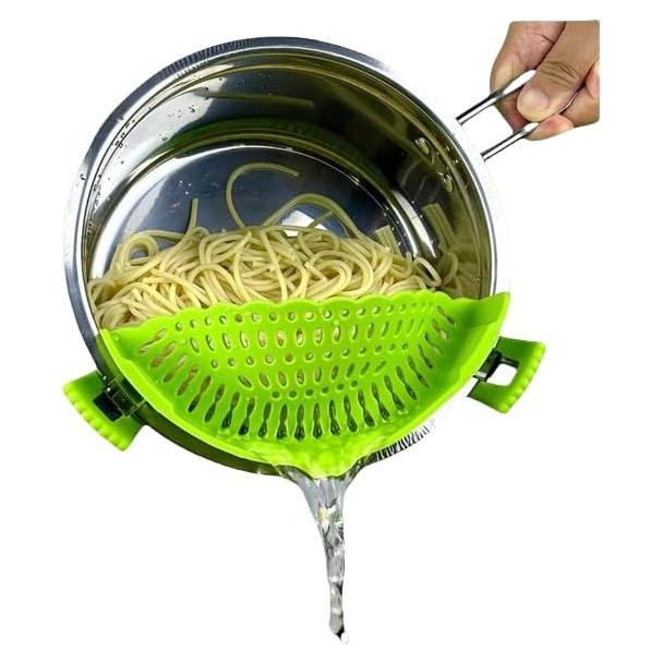 Colador de Silicona Clip On Liboyixi Verde 0.18 kg