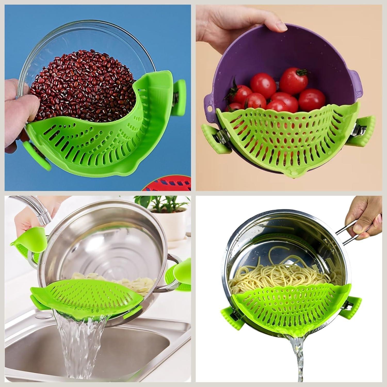 Colador de Silicona Clip On Liboyixi Verde 0.18 kg