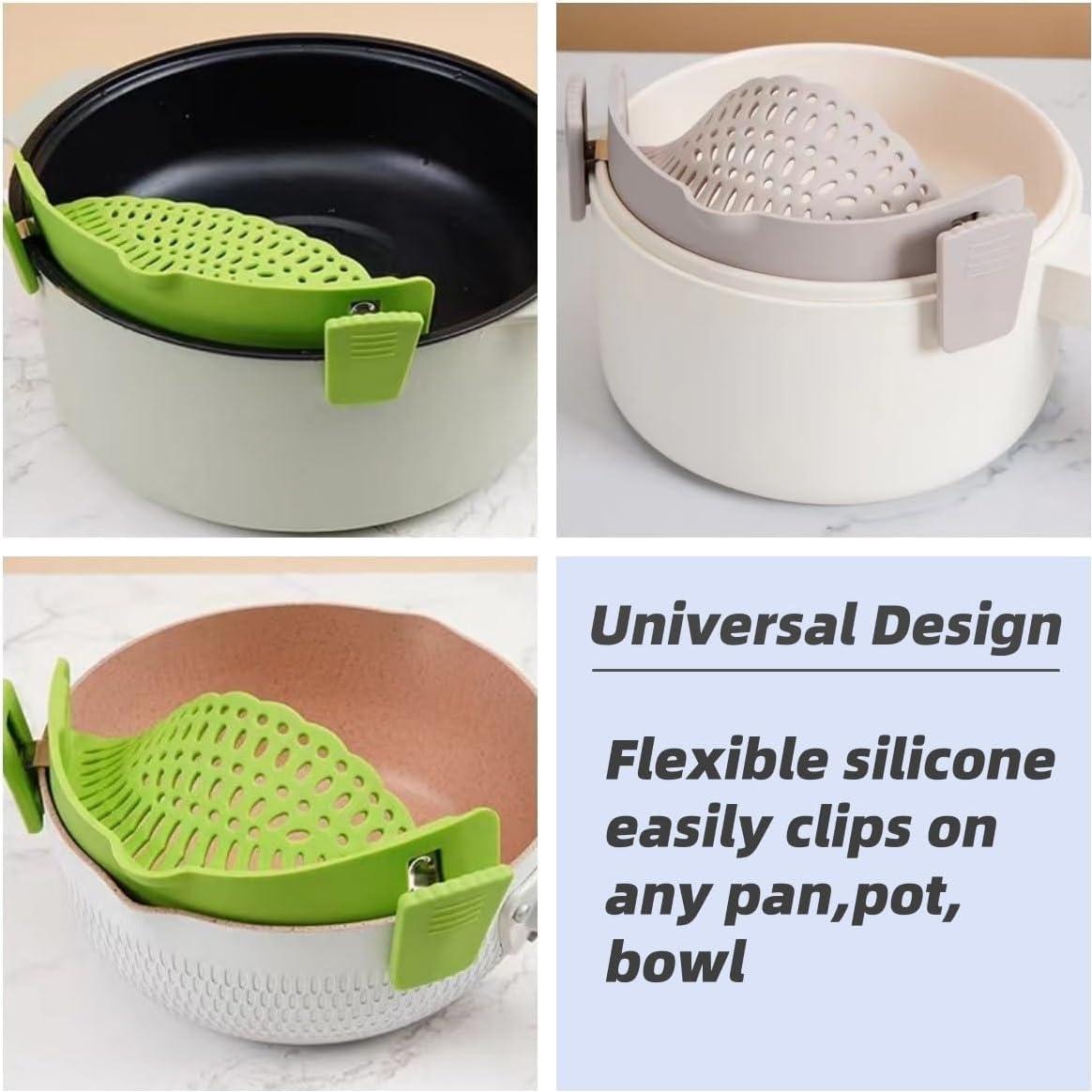 Colador de Silicona Clip On Liboyixi Verde 0.18 kg