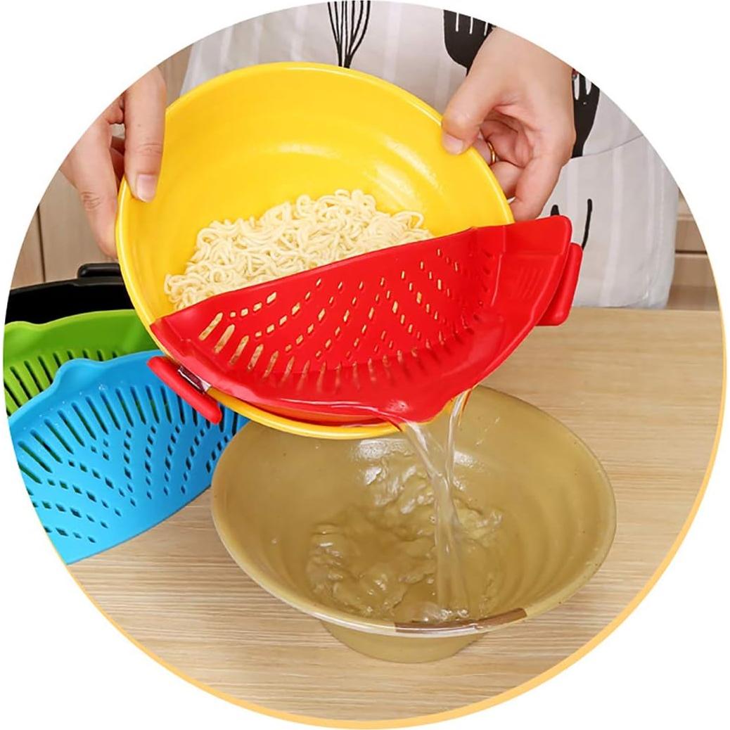 Colador Clip en Silicona UpTuoLi Azul 0.15 kg Resistente Calor