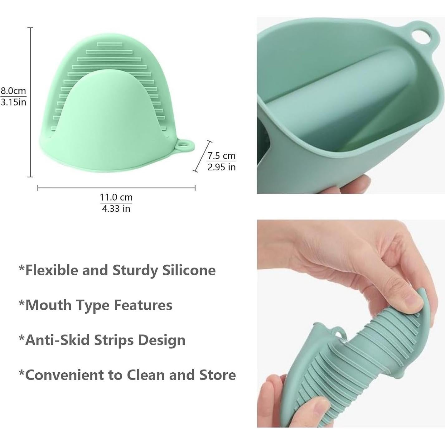 Colador Clip-On XiangLongRui con Guantes de Silicona Gris