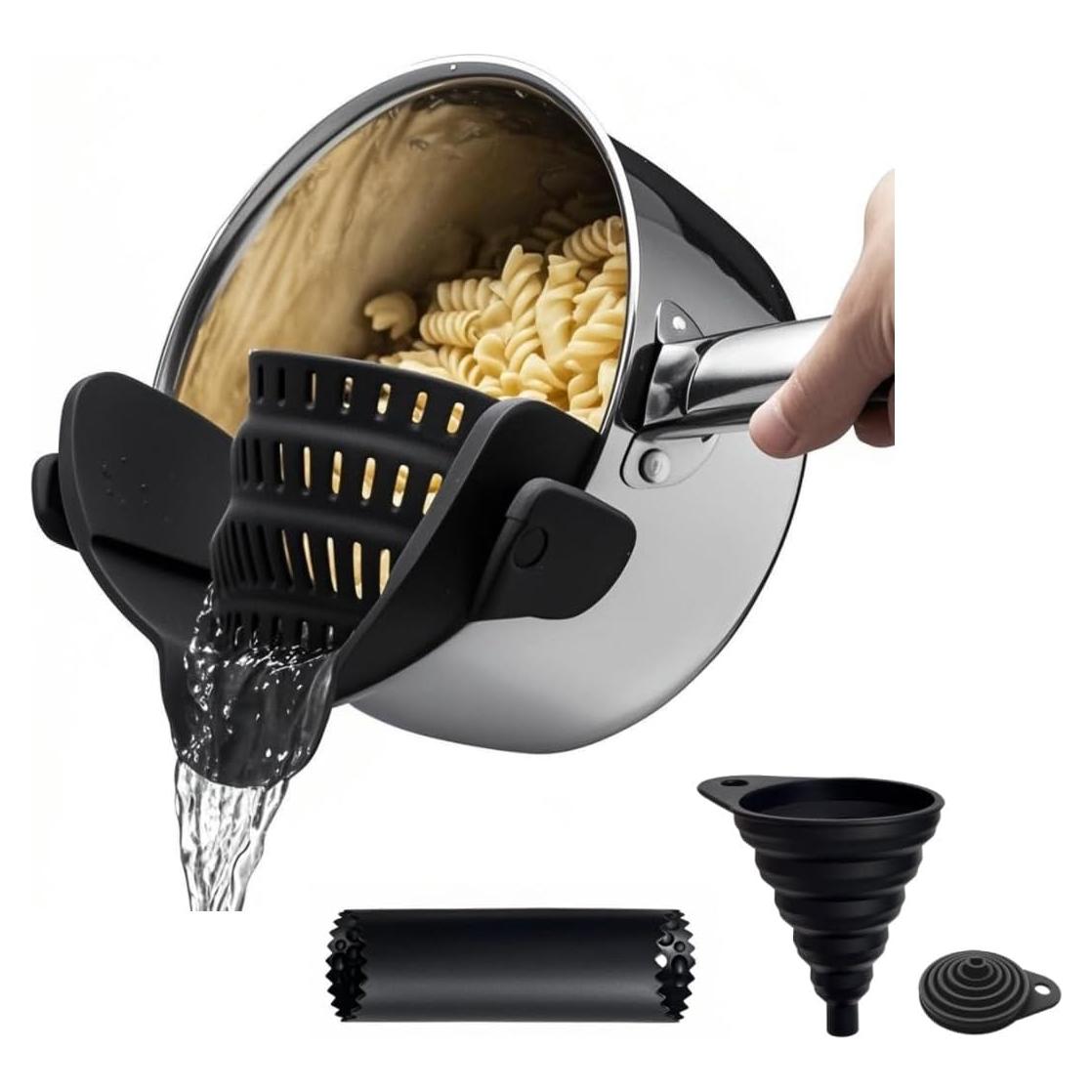 Juego de coladores de pasta y embudo LYCIAN WAY 3 piezas