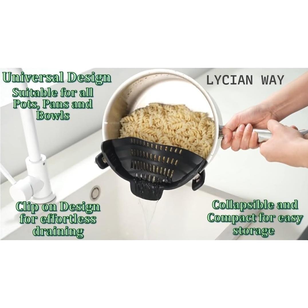 Juego de coladores de pasta y embudo LYCIAN WAY 3 piezas