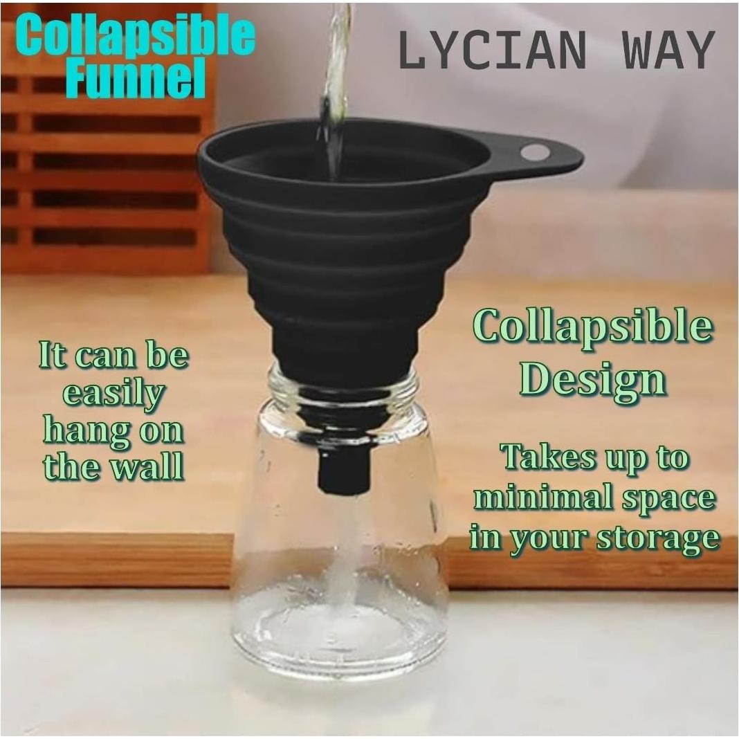 Juego de coladores de pasta y embudo LYCIAN WAY 3 piezas