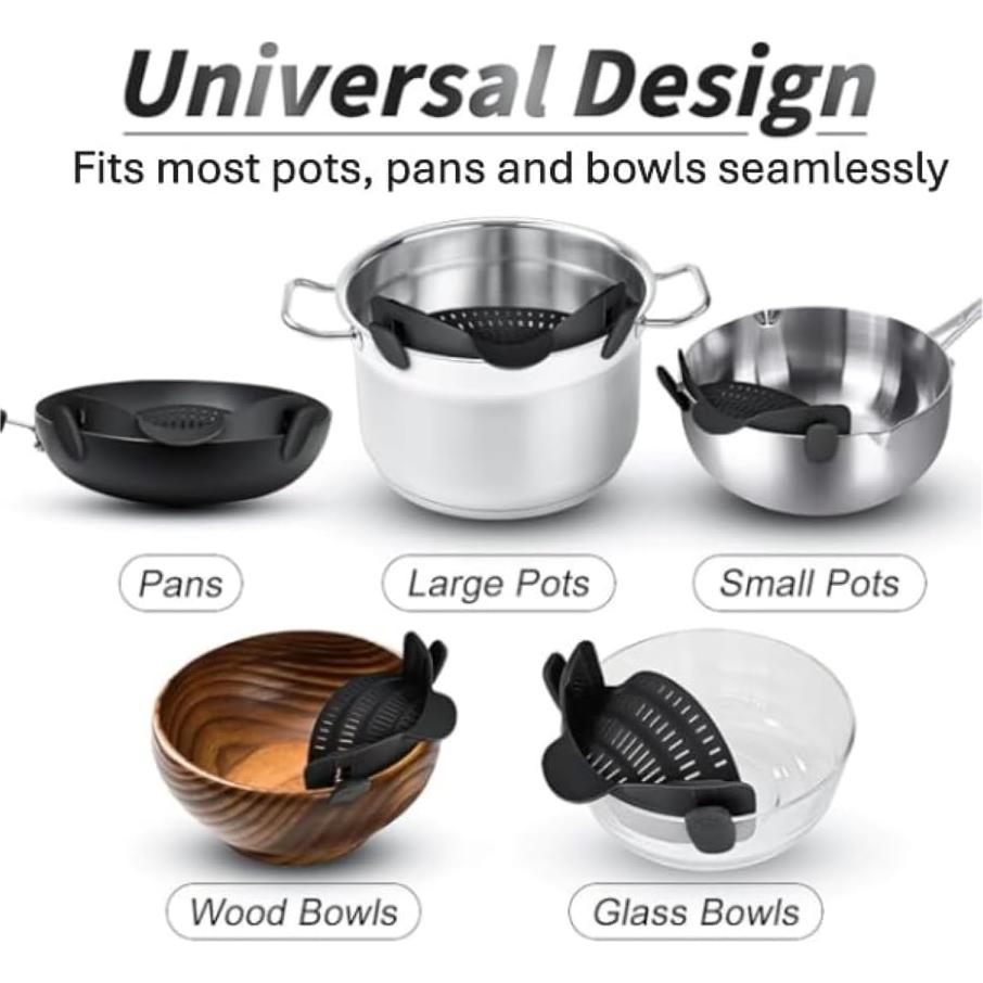 Juego de coladores de pasta y embudo LYCIAN WAY 3 piezas